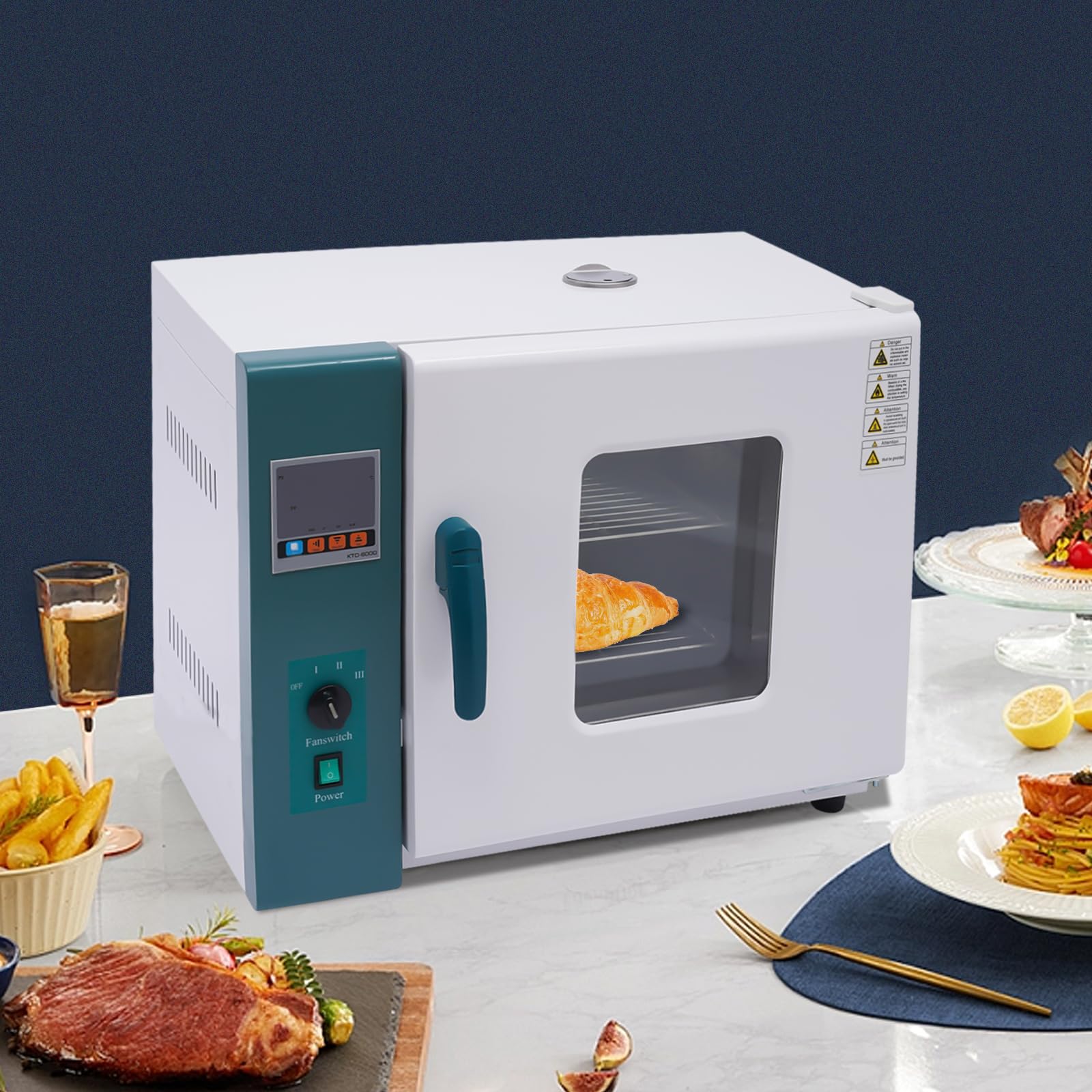 Lab Convection Oven, Industrial Digital Air Drying Oven Laboratory Use Convection Temperature Controlled Adjustable Electric Incubator Box for Research Institutes, Industry, Agriculture (1000W)