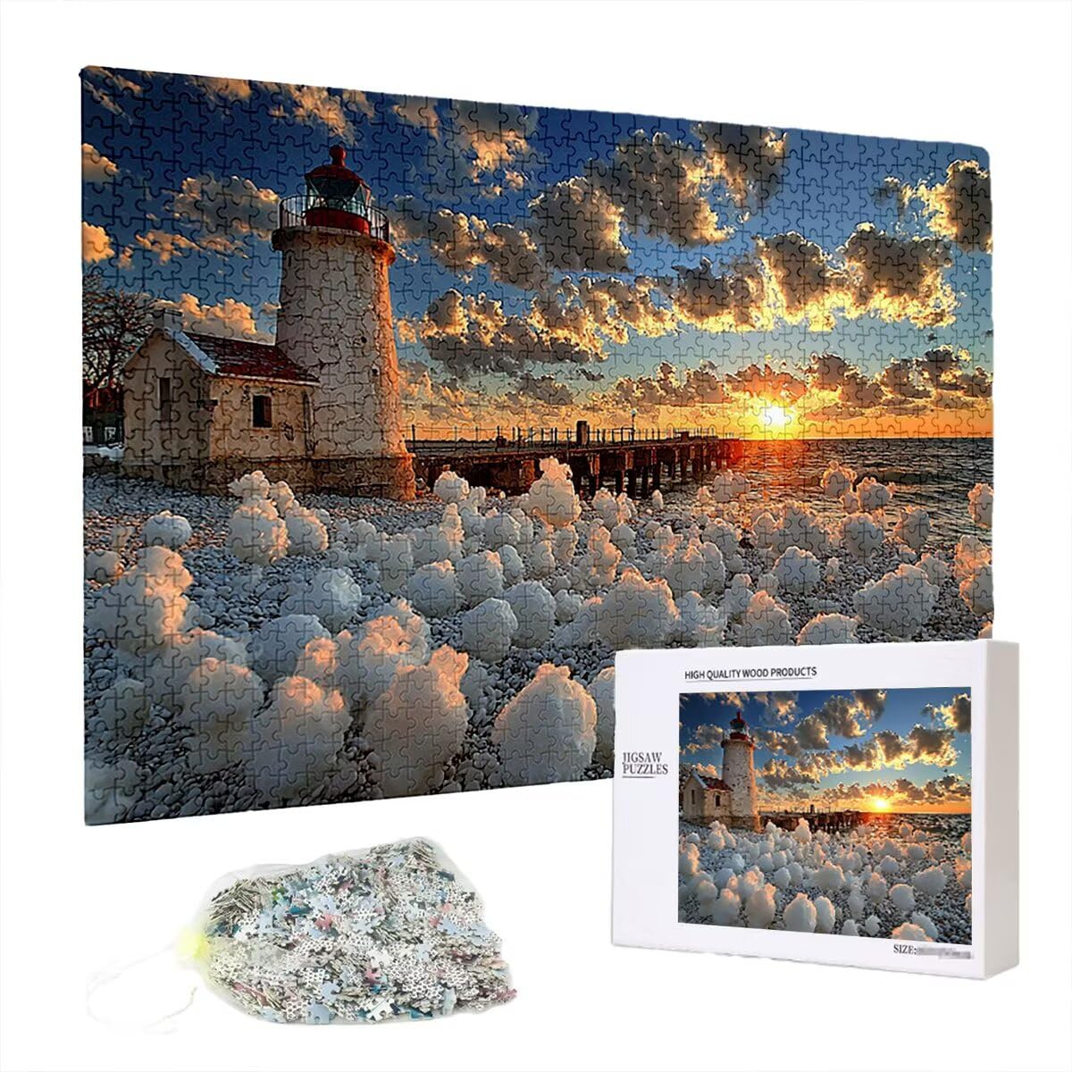 Puzzle 5000 elementów, krajobraz, zachód słońca, 5000 elementów, drewniane puzzle dla dorosłych, trudna łamigłówka, gra logiczna dla całej rodziny, dekoracja pokoju, prezenty dla kobiet B-34