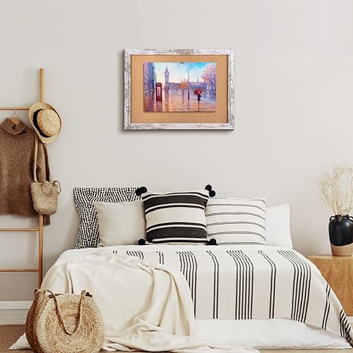 Miniatura 4 de Aitakatta Tablero de anuncios de corcho, tablero de anuncios decorativo para colgar en paredes, tablero de visión para escuela, hogar, cocina y