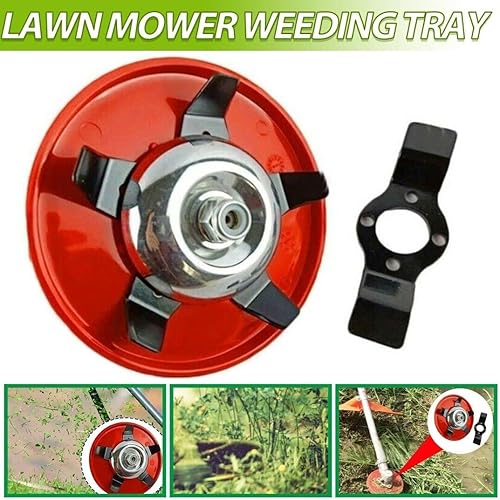 Miniatura 3 de Pacoco Dual-Use Weeder Plate Lawn Mower Trimmer Head, 1" Hole Weeder Plate Replacement Lawn Mower Trimmer Head Cutter Tool (1 Set)