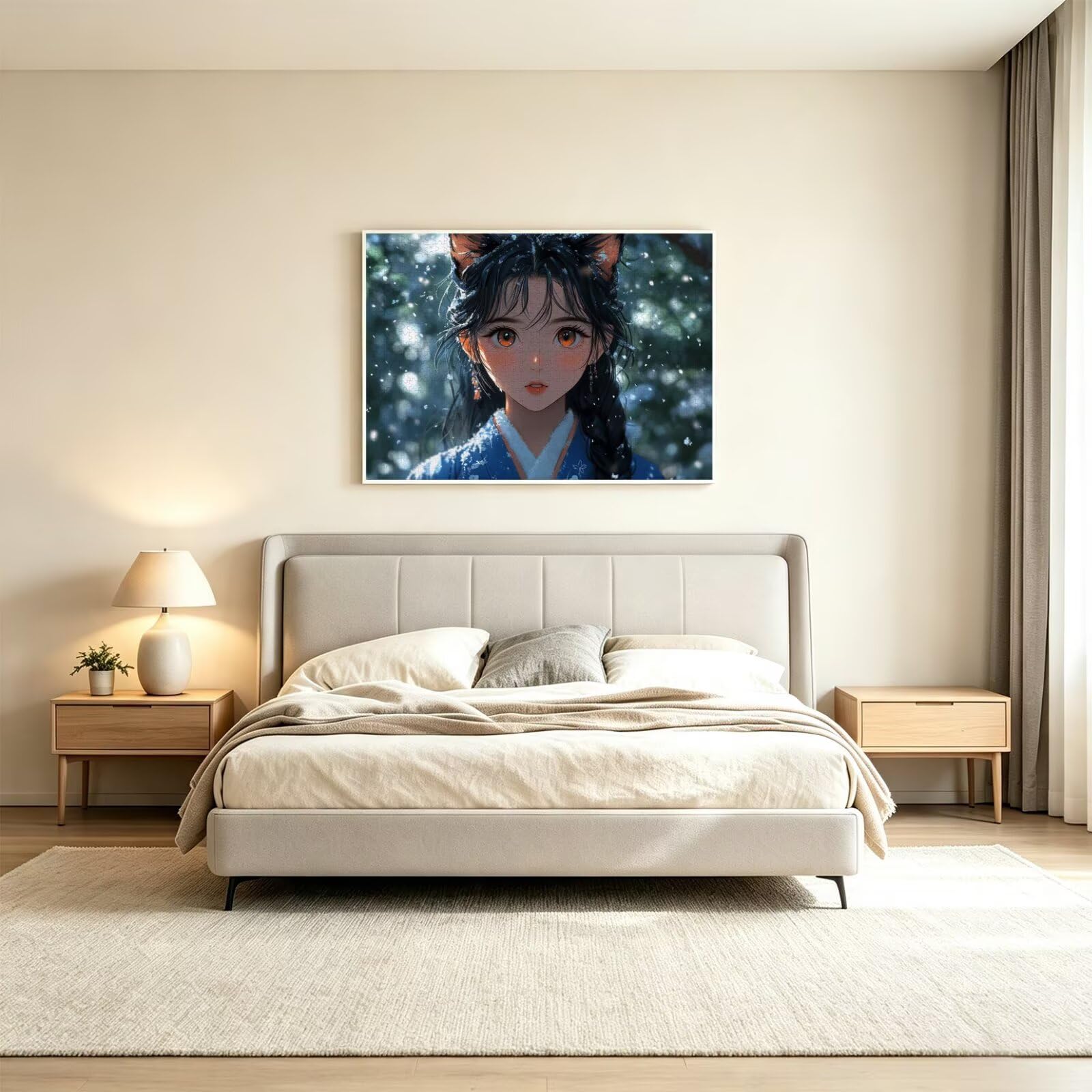 Puzzle 5000 elementów dla dorosłych, gry rodzinne, anime Girl, n-92