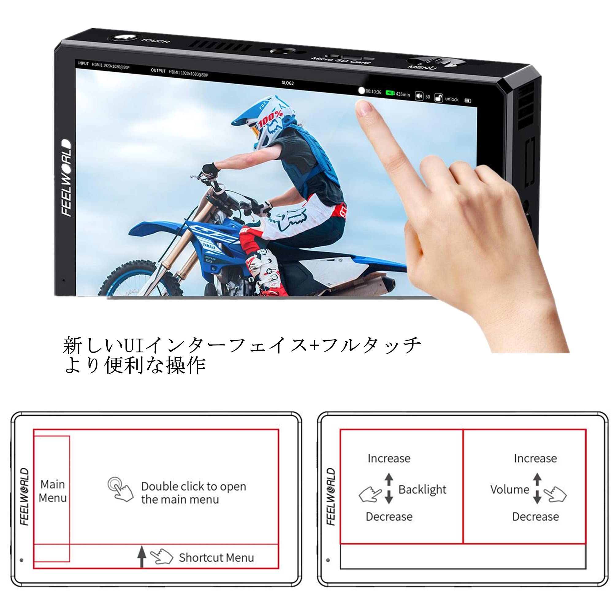 FEELWORLD LUT6 タッチスクリーンモニター FEELWORLD LUT6 6