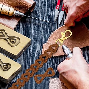 Globleland パッチワークレザーカッティングダイセット カッティング木製ベースダイ レザーパンチ ダイカットテンプレート Diyクラフトレザークロスハンドメイド