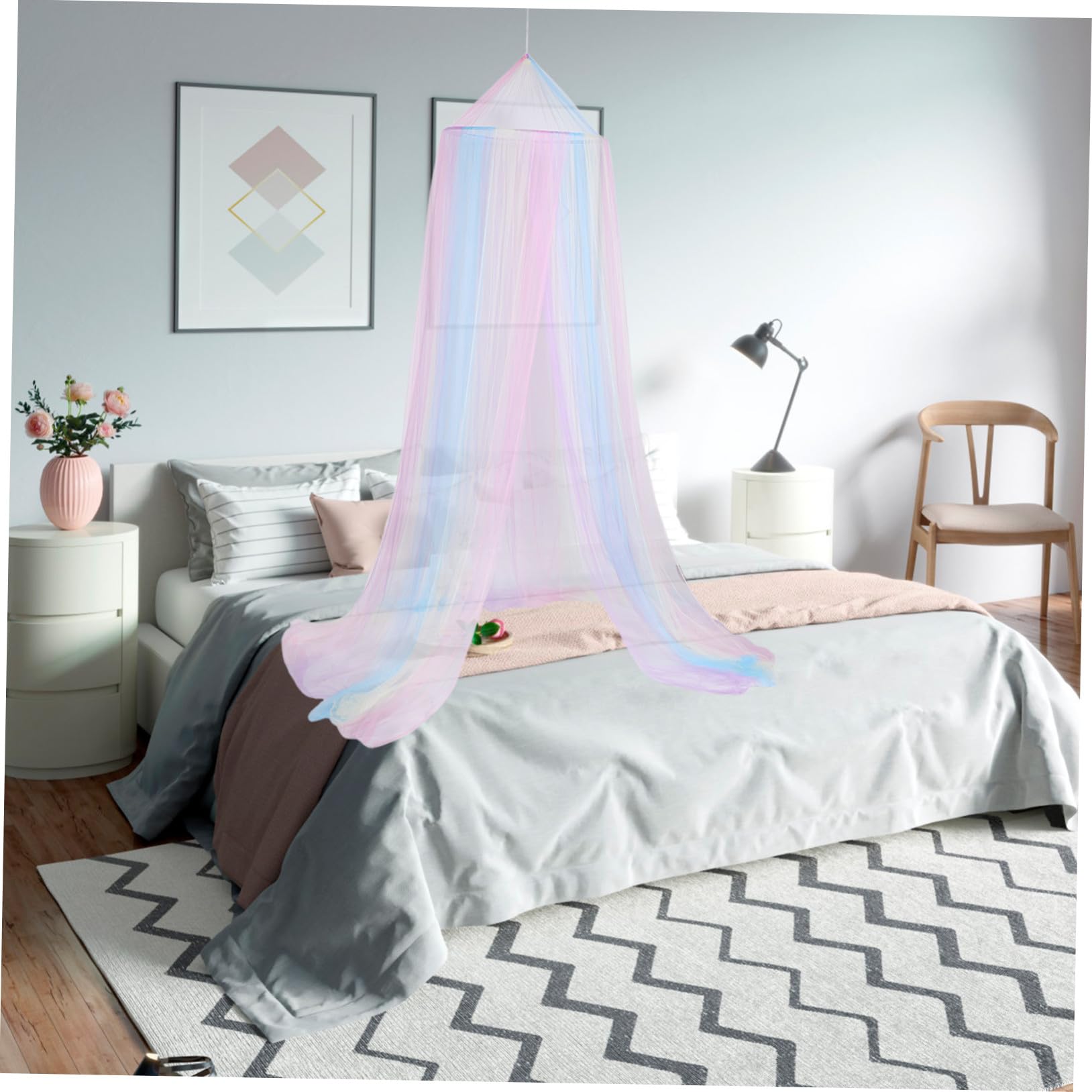 Alipis Zanzariera per Letto Matrimoniale Zanzariera Baldacchino per Lettino e Culla Rete per Ragazzo Ragazza Ragazza Doppie Aperture Protezione Insetti Effettiva Installazione Facile