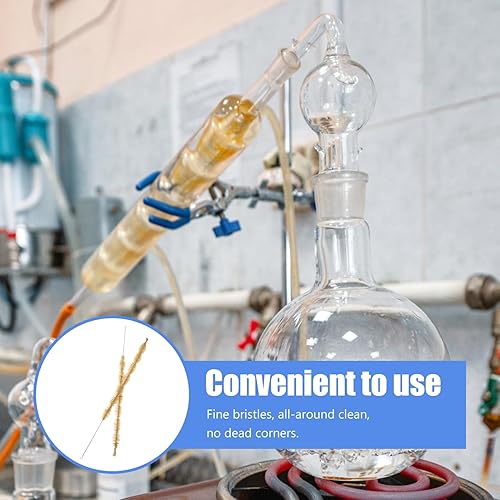 Miniatura 5 de Healvian Cepillo de condensador esférico, cepillo de cerdas rígidas, cepillo limpiador de tuberías, cepillo de condensador, cepillo de radiador,