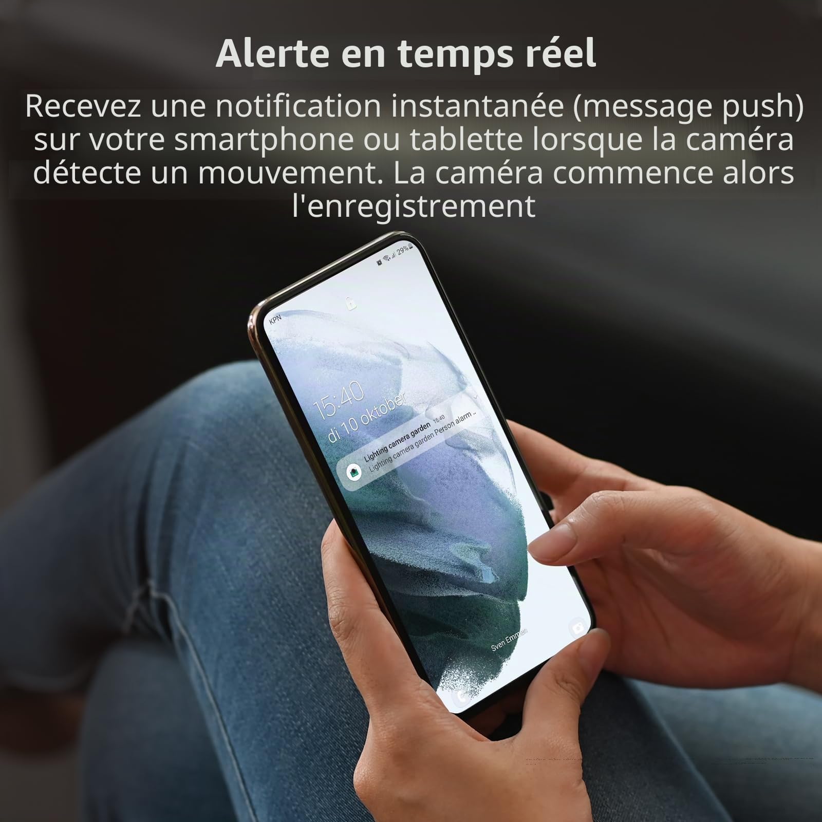 SecuFirst Caméra de Surveillance Extérieure avec LED