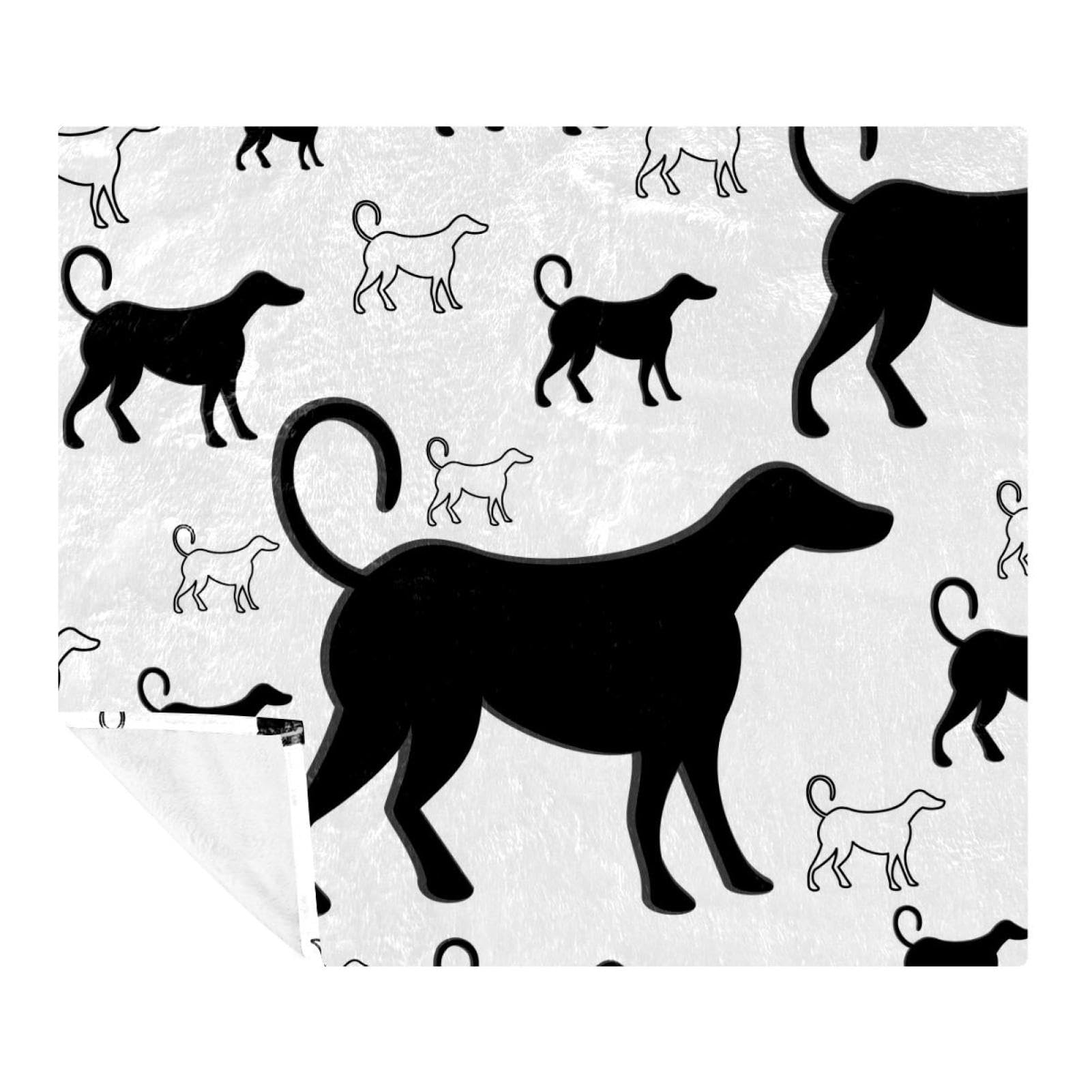 Plaid doux chiens couverture polaire pour adultes et enfants format xl