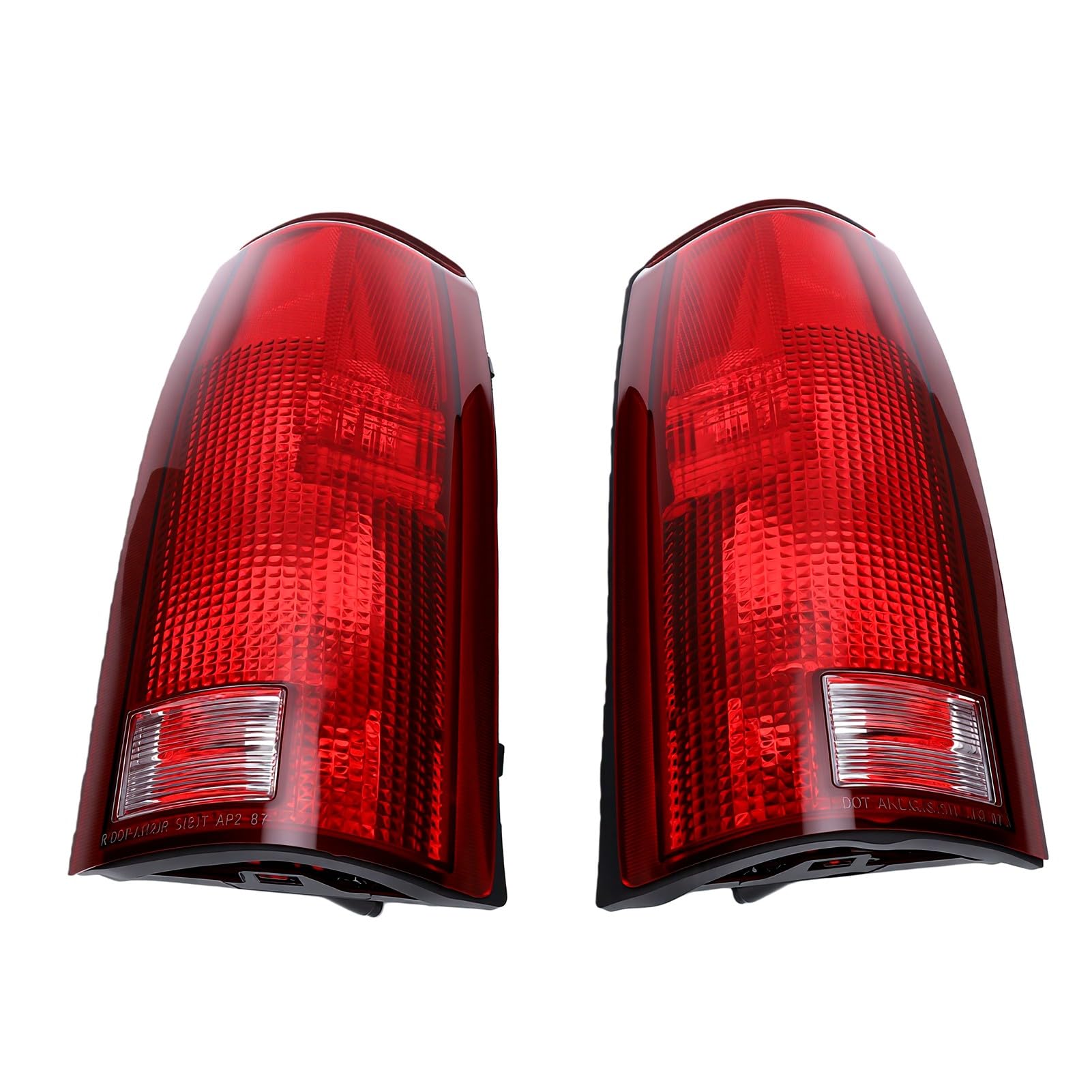 CHICIRIS Gruppo Fanale Posteriore, Ricambio Diretto per Chevy C K 1500 2500 3500 Silverado Tahoe Sierra Yukon 1988-1999, Fanale Stop Posteriore con Lente Rossa