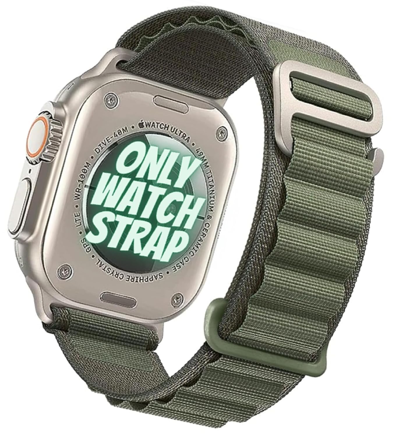 Meyaar Solo Band Compatible with Apple Watch Band 49mm 45mm 44mm 42mm 41mm 40mm 38mm Rugged Nylon with Metal G‑Hook for iWatch Series 8 7 6 5 4 3 2 1 SE Men Women (42mm/44mm/45mm/49mm, Green) (B0BKTM4T1J) Amazon Price History, Amazon Price Tracker