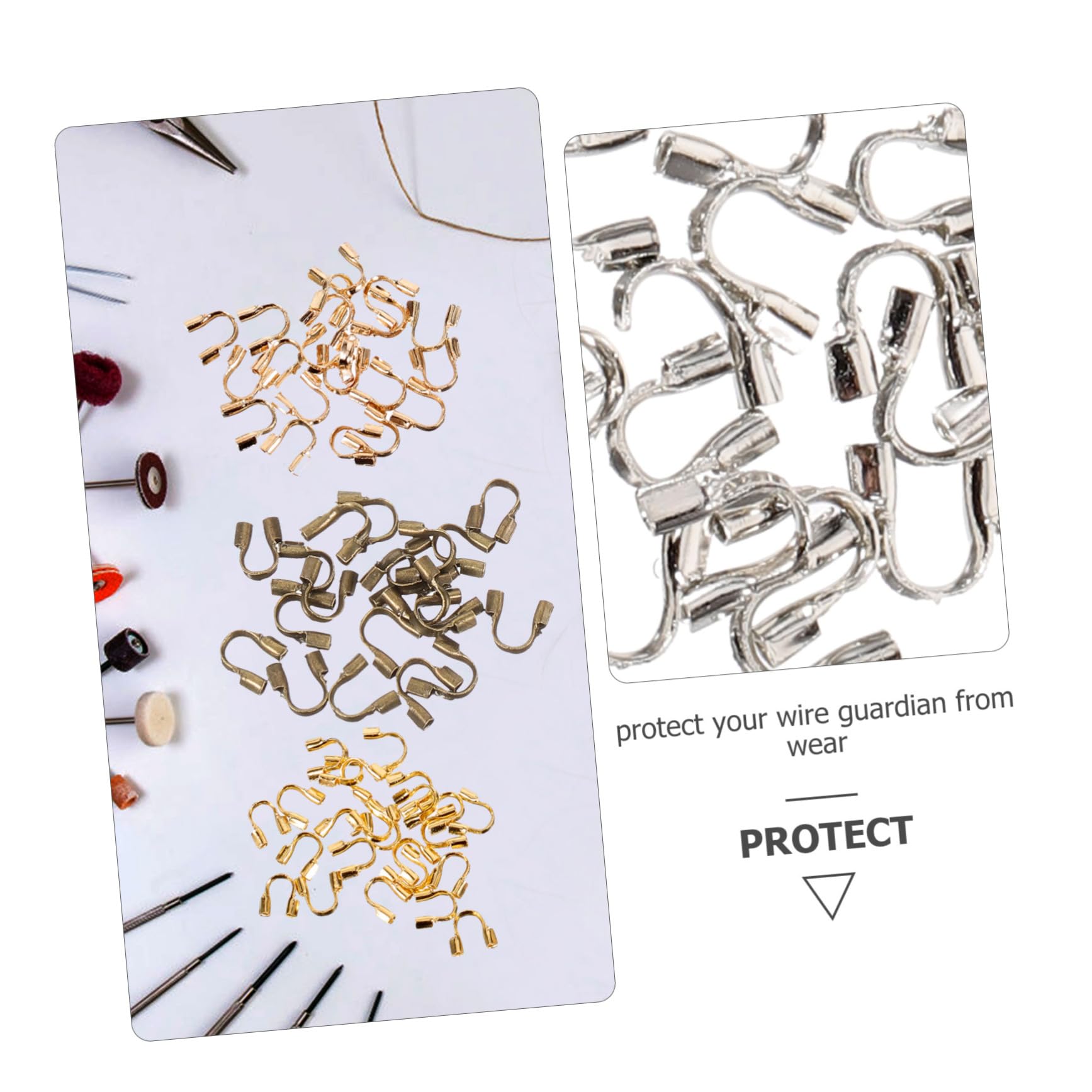 NUOBESTY 2400piezas Manualidades De Joyería Accesorios De Crimpado Para y Pulseras Antiguo Bronce Dorado Plateado Rojo Antiguo