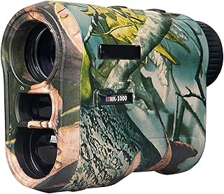 Golf Rangefinder, 1000m Hunting Rechargeable Telescope Rangefinder with Slope Compensation Mode, Flag Pulse Lock, 6X Magnification, Golf Accessories for Men