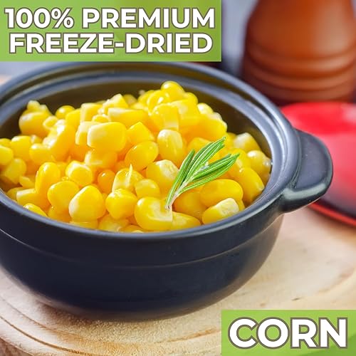 Miniatura 2 de Nutristore Maíz liofilizado  Vegetales de calidad premium para bocadillos saludables o almacenamiento a largo plazo  Suministro de alimentos