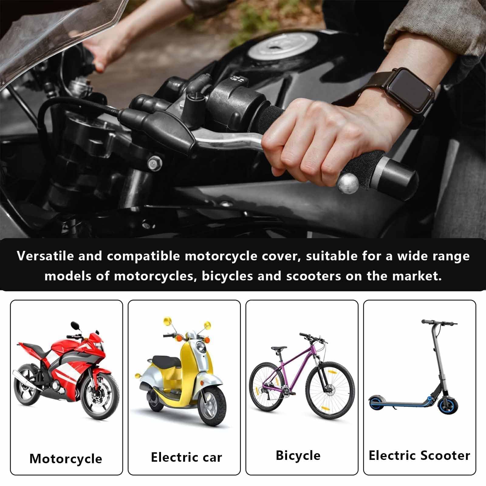 4 Pezzi Copri Manopole in Spugna Universali per Manubrio, Manopole Per Manubrio Moto, Comfort Copertura Antiscivolo Anti-Vibrazione per Moto Bicicletta/Mountain Bike