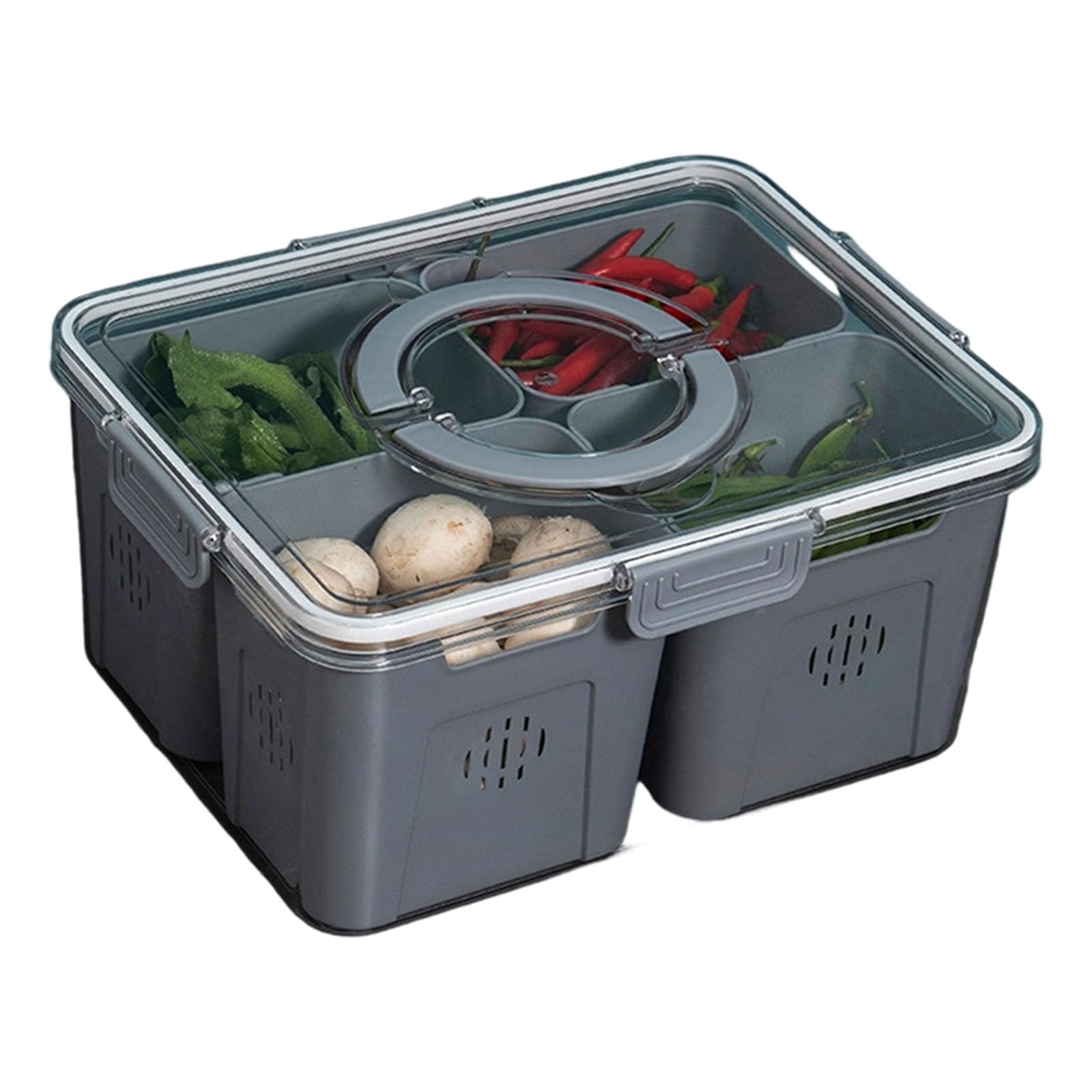 hogtnd Easy maintenance, divided food storage box, PET PP construction for various culinary needs, kitchen box