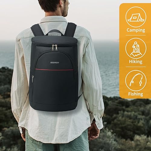 Miniatura 5 de Mochila térmica aislada a prueba de fugas 2639 latas, mochila térmica térmica impermeable para hombres y mujeres, bolsa portátil suave y ligera para