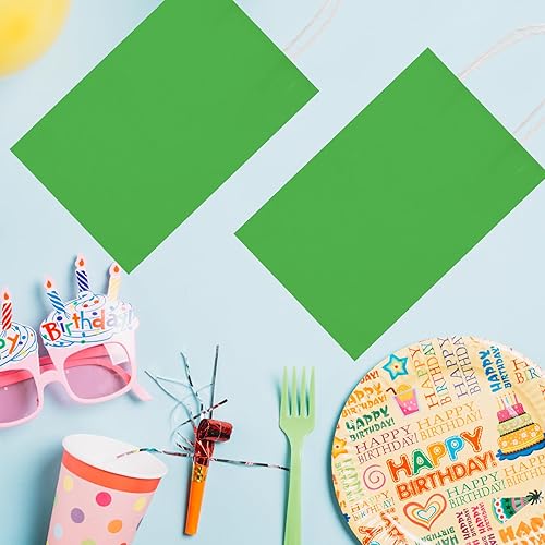 Miniatura 5 de Paquete de 48 bolsas de regalo pequeñas con papel kraft de 8 colores, 5.25 x 3.25 x 8.25 pulgadas, bolsas de recuerdo de fiesta con asas para