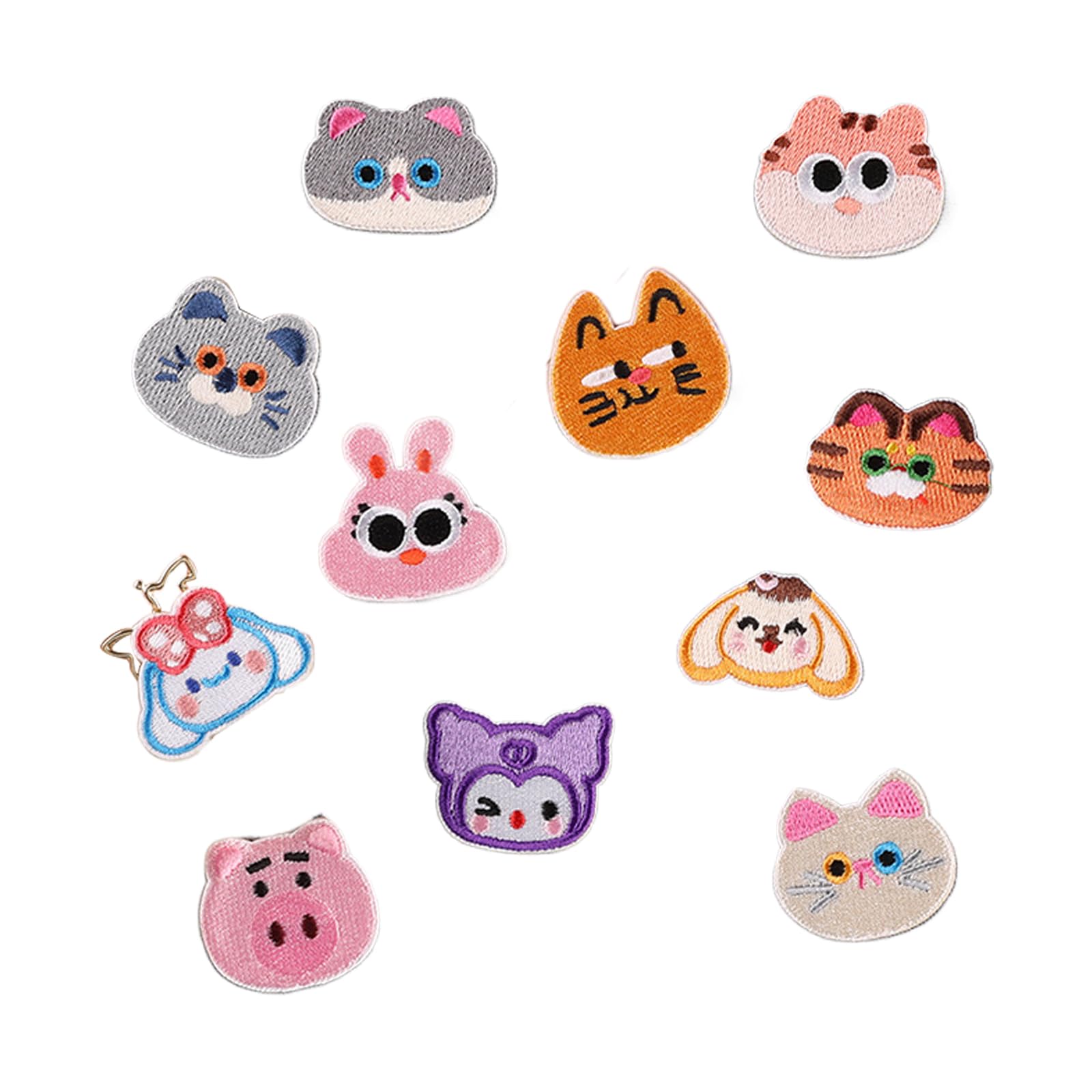 Kalttoy 11 Combinations 11 Pcs Cartoon Animal Applique Patches Embroidery Patches Iron On Embroidered Dogs Sew On
