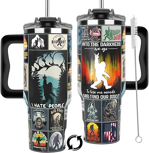 Miniatura 13 de Vaso de 40 onzas con llavero con texto en inglés "Best Brother Ever", taza de Navidad y cumpleaños, regalo de hermana o hermano Best Brother