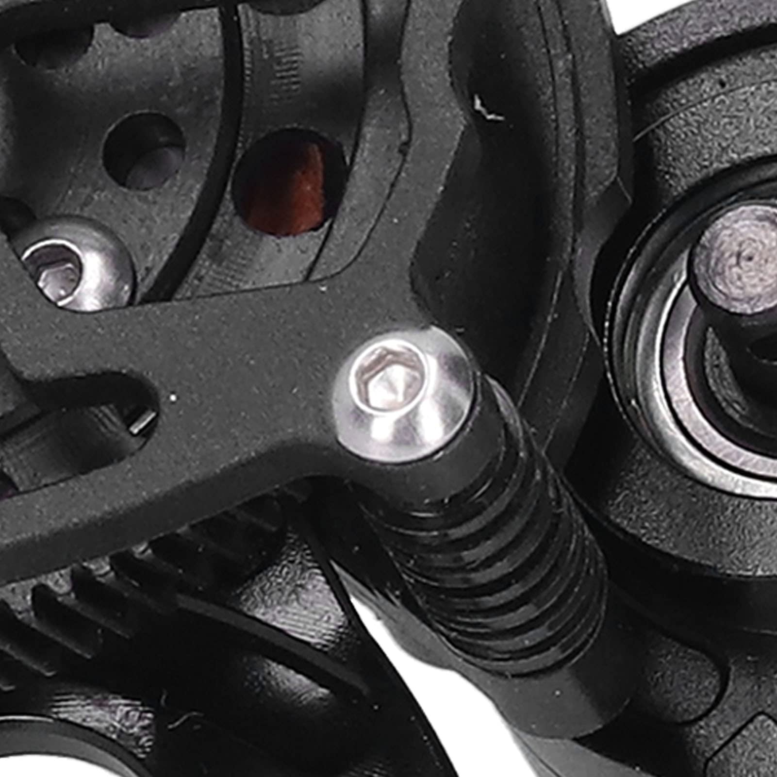Changor Caja de Cambios RC Caja de Transmisión de Metal Duradera con Engranaje para Coches SCX10 90046 90047 90016 90021 1/10 RC (Negra)