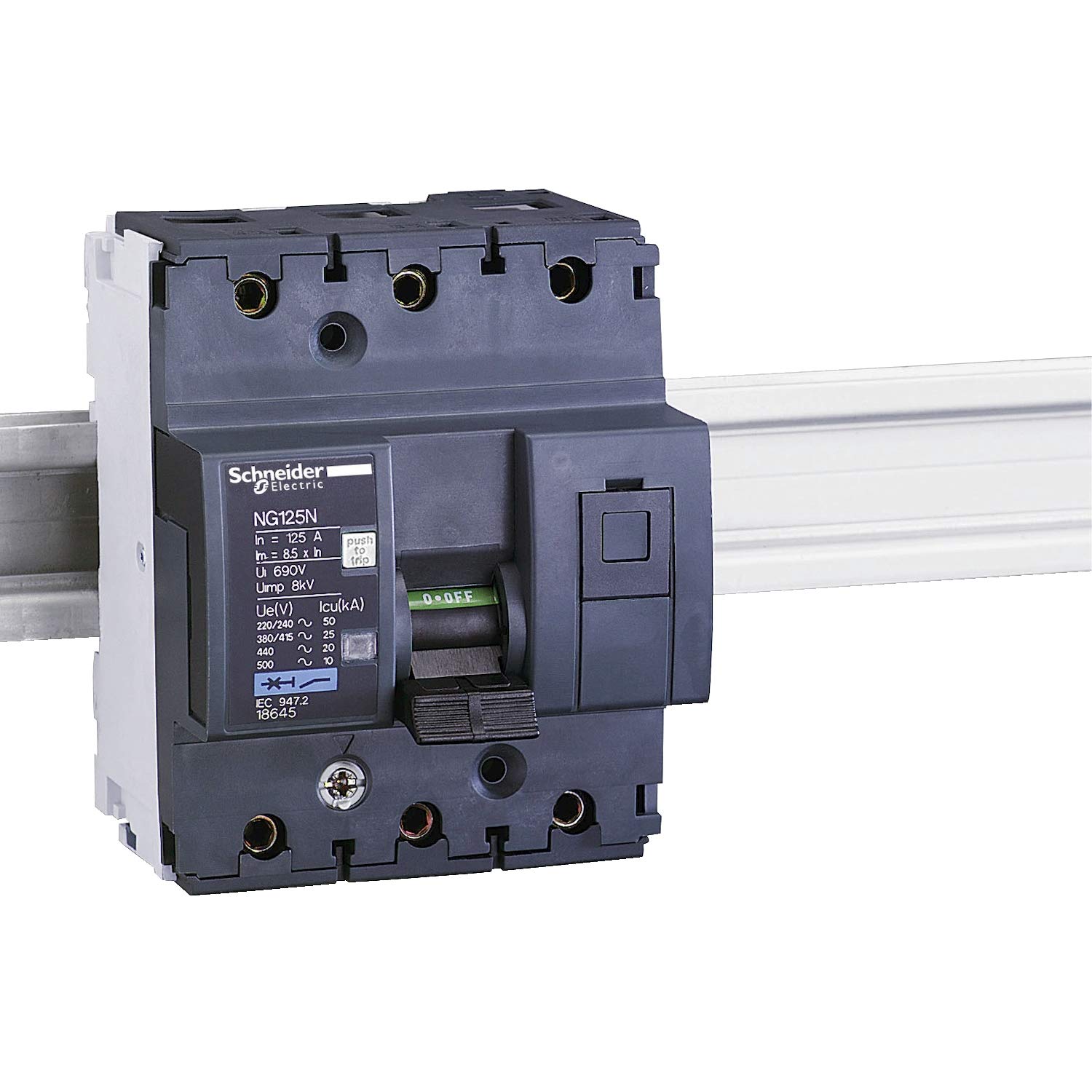 Schneider Electric 18645 Disjoncteur miniature Multi 9 NG125N Blanc