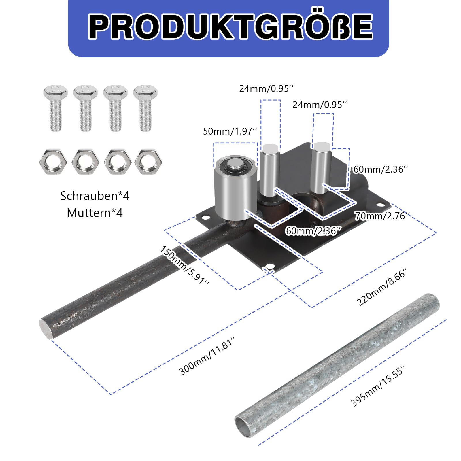 Barra de acero dobladora de tubos de 4 – 14 mm de diámetro, doblador manual con mango, barra de metal, herramienta de flexión para barras de refuerzo, herramienta de flexión para bricolaje y