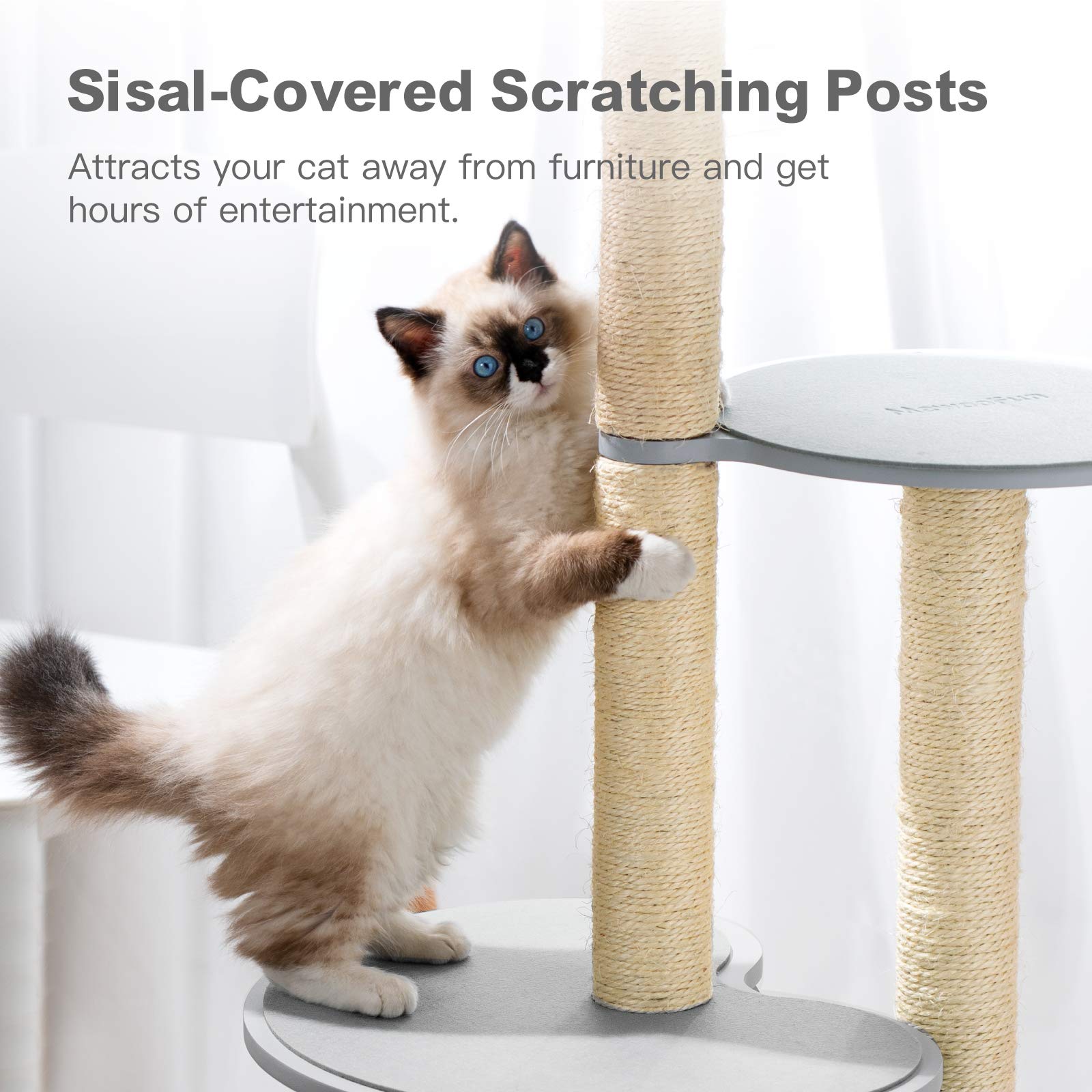 Rolife Cat Tree with Scratching Posts,Cat Tower for Large Cats,Kittens Activity Tower for Indoor