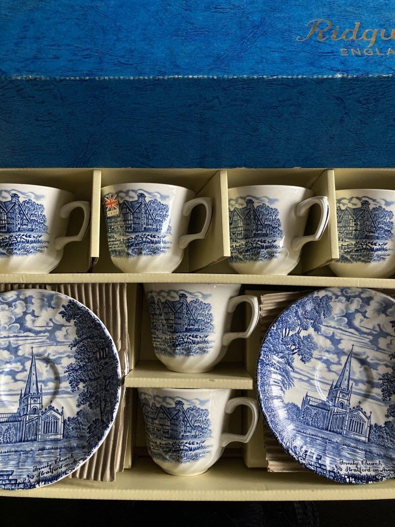 【英国ビンテージ】リッジウェイ★シェイクスピアカントリー★プレート5枚 英国ビンテージ】リッジウェイ☆シェイクスピアカントリー☆プレート5枚