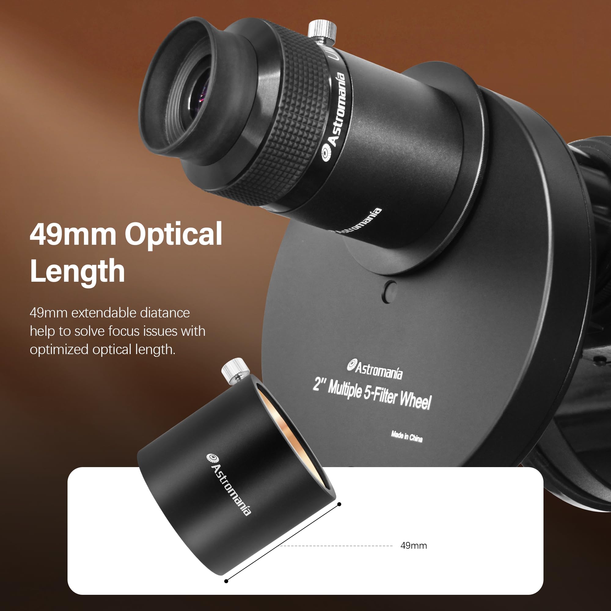 Amazon.com : Astromania M48x0.75 Female Thread to 2 Inch Telescope