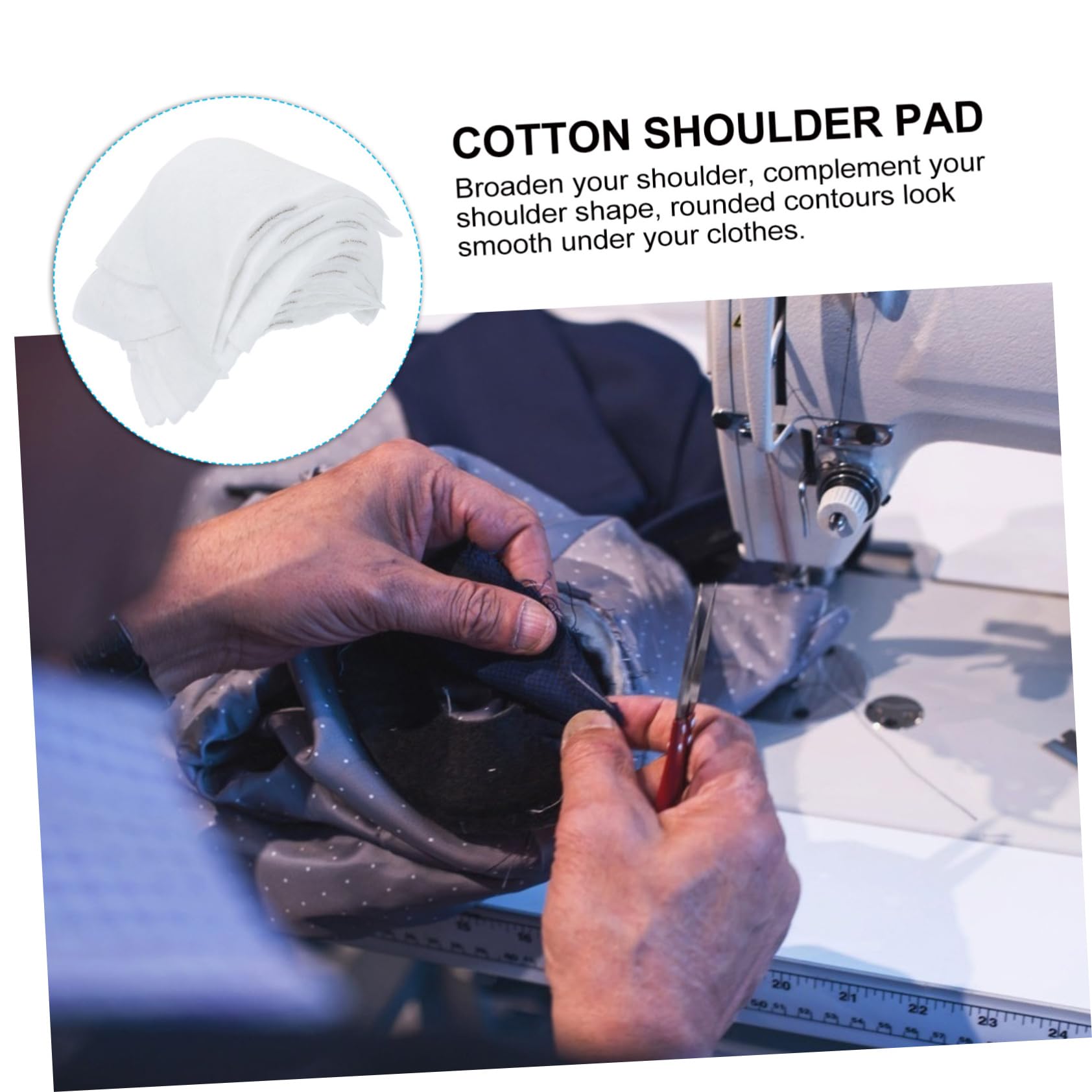Lurrose 25 works Shoulder Pads, Anti-Slip Shoulder Pads Breathable Sponge for Women and Men Blazer Clothes Sewing Accessories Craft DIY - Image 4
