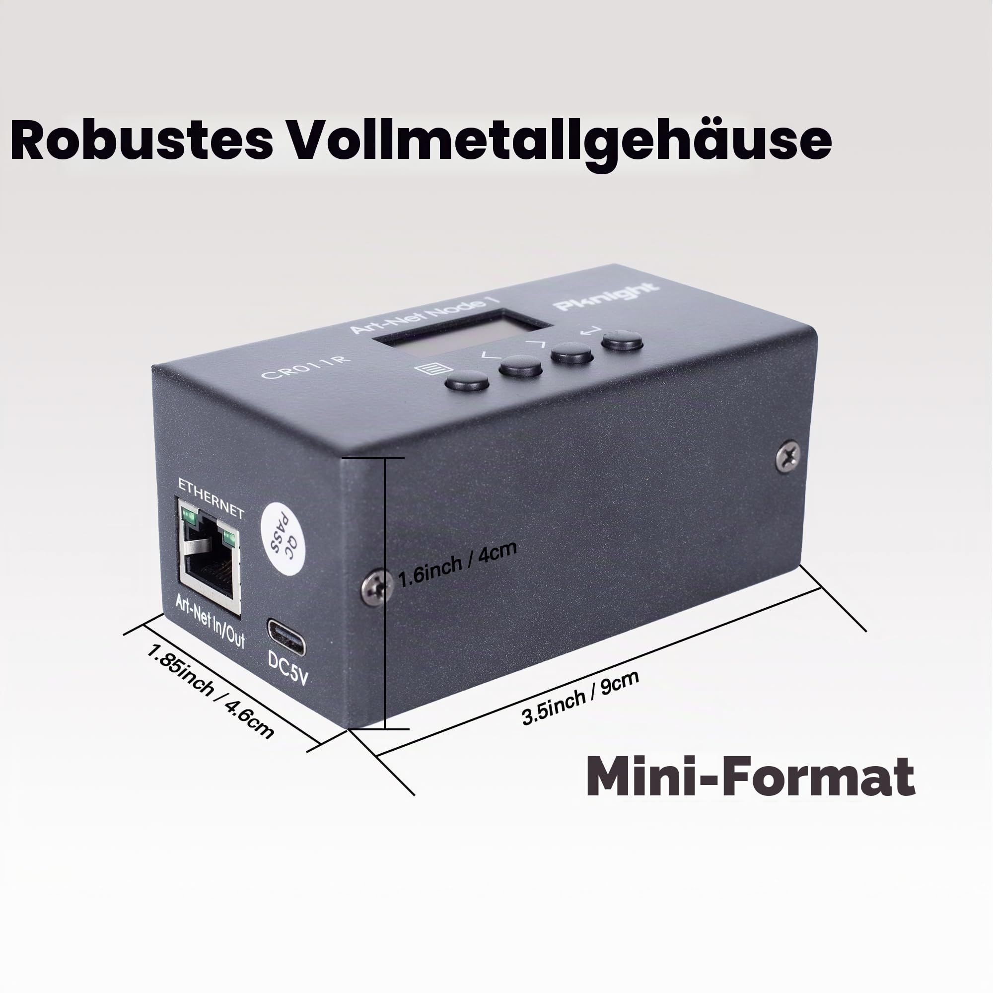 Bidirektionales ArtNet-DMX-Ethernet-Lichtsteuerungsinterface Ein Universum CR011R-3pin