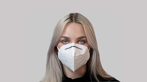 Miniatura 6 de KN95 - Máscara facial desechable  Incluye 20 máscaras  5 capas de protección PM 2.5  Multiuso polvo y filtración de partículas, pieza de nariz