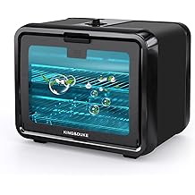 KING&amp;DUKE 8-Liter UV Cabinet with UV Light, Large Capacity Storage Box for Hair Salon Tools, Manicure Sets, Smartphones, and Home Use（Black）