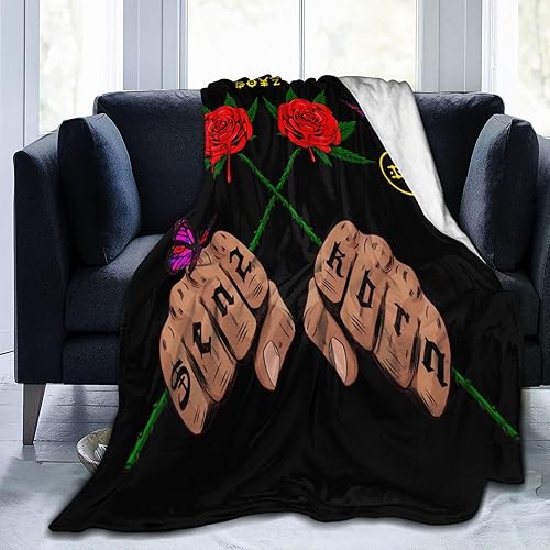 Miniatura 2 de Eladio - Manta de forro polar súper suave y cálida de 50 x 40 pulgadas, ligera, mullida y cómoda, de microfibra, para otoño, con aire acondicionado