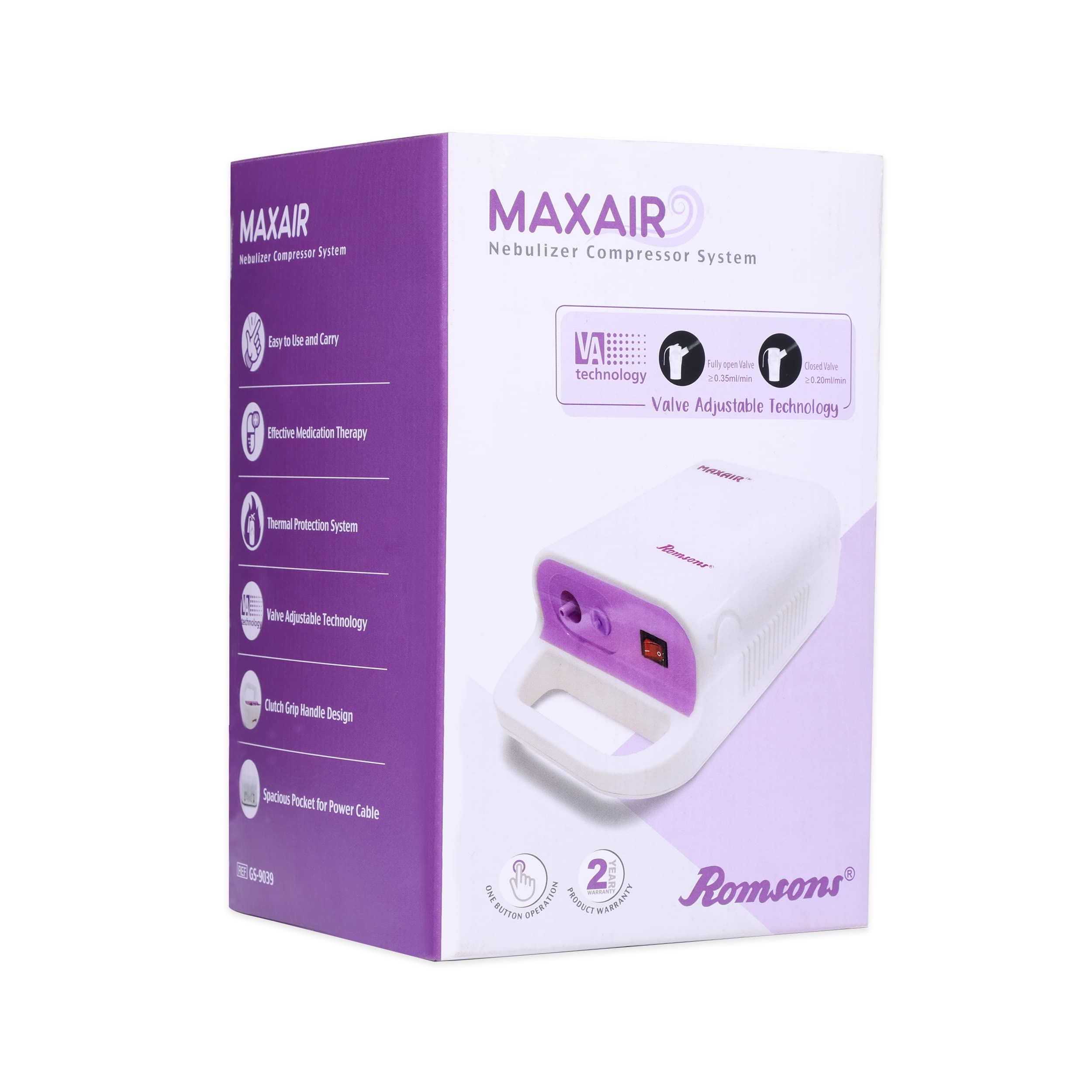 Romsons MAXAIR Compressor Nebulizer for Kids and Adults