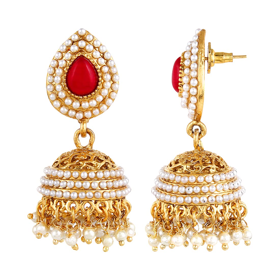 Stylish Plated Jhumka Earrings for Women