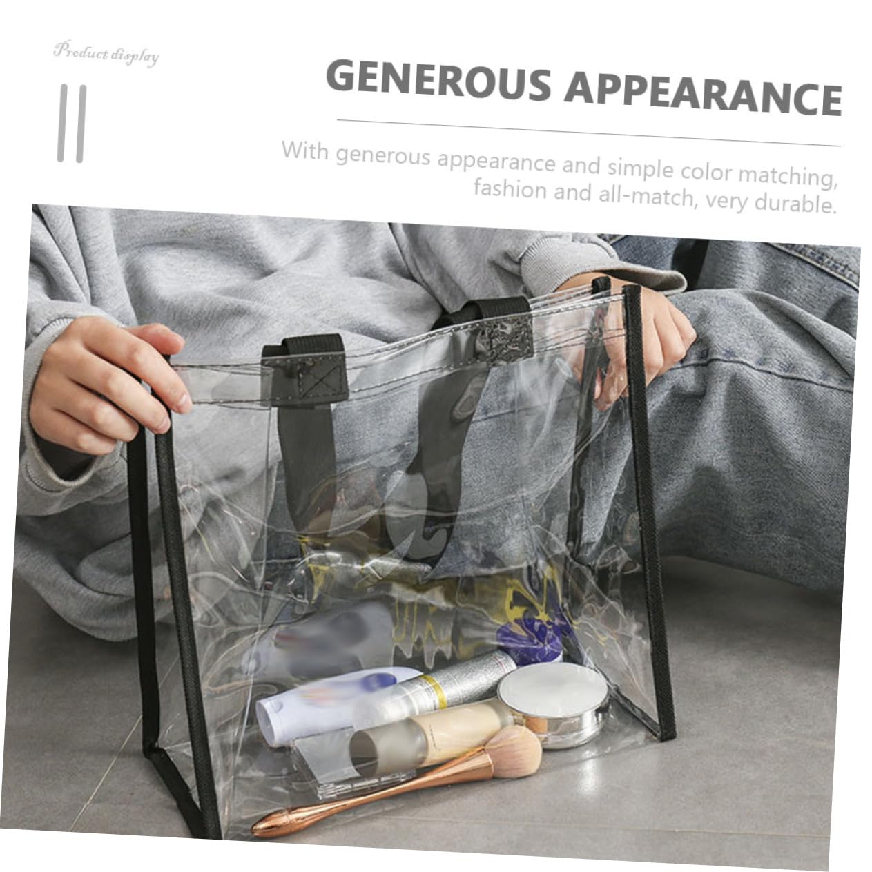 minkissy 2 Piezas Colgante Transparente Neceser de Viaje para Cosméticos Tote Bag Multifuncional