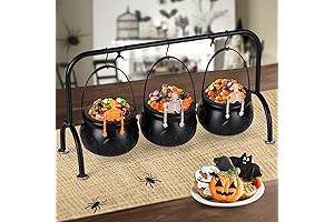 Halloween Decorations Indoor Set of 3 Cauldron