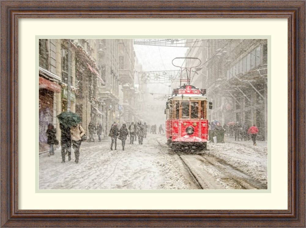 Framed Art Print 'BeyoAYlu' by Murat Bakmaz