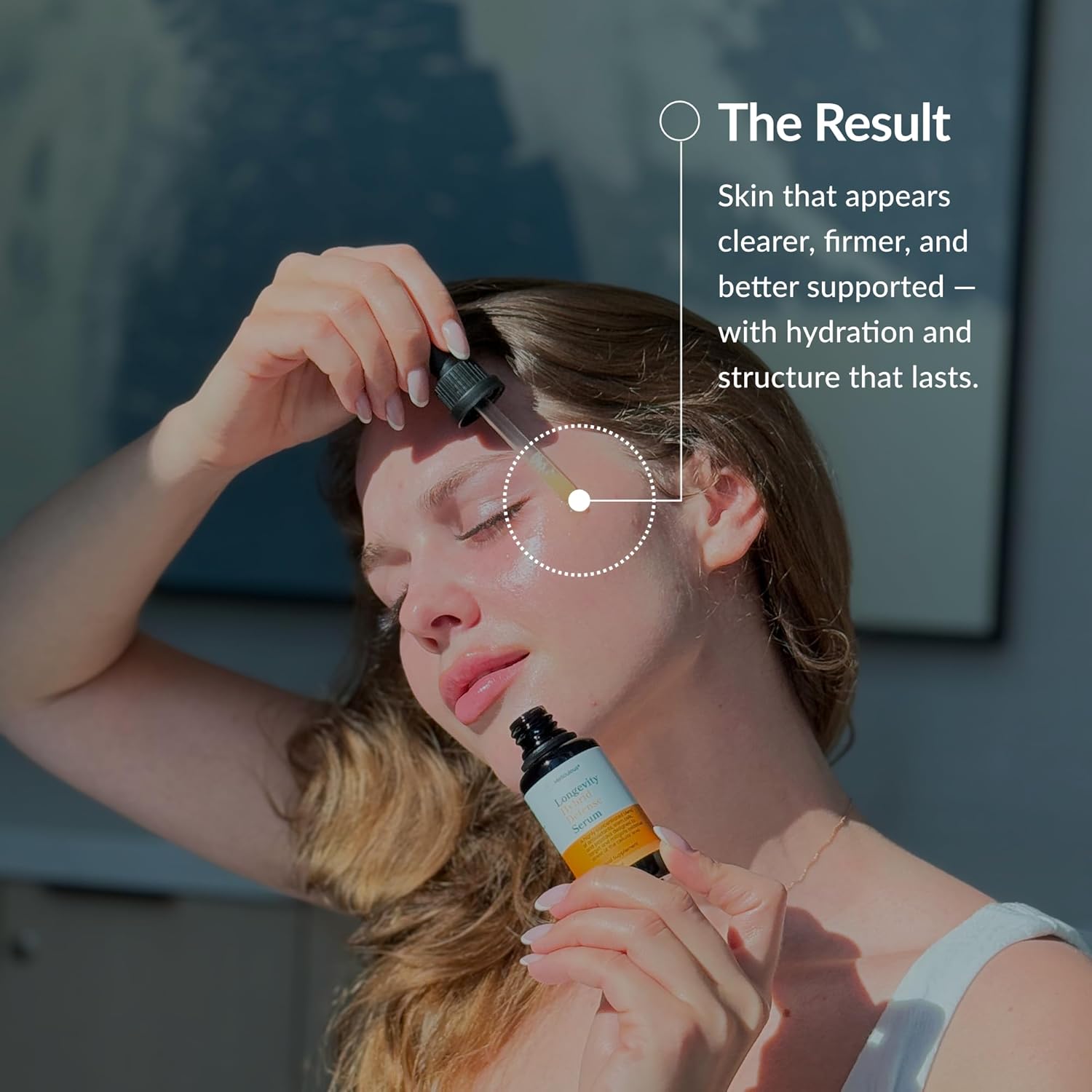 Meticulous Longevity Hybrid Defense Serum – Vitamin C Serum with Hyaluronic Acid, Peptides & Stem Cells | Anti Aging Serums for Face | Dark Spot Remover, Brightening & Firming Skincare, 1 fl oz - Image 5