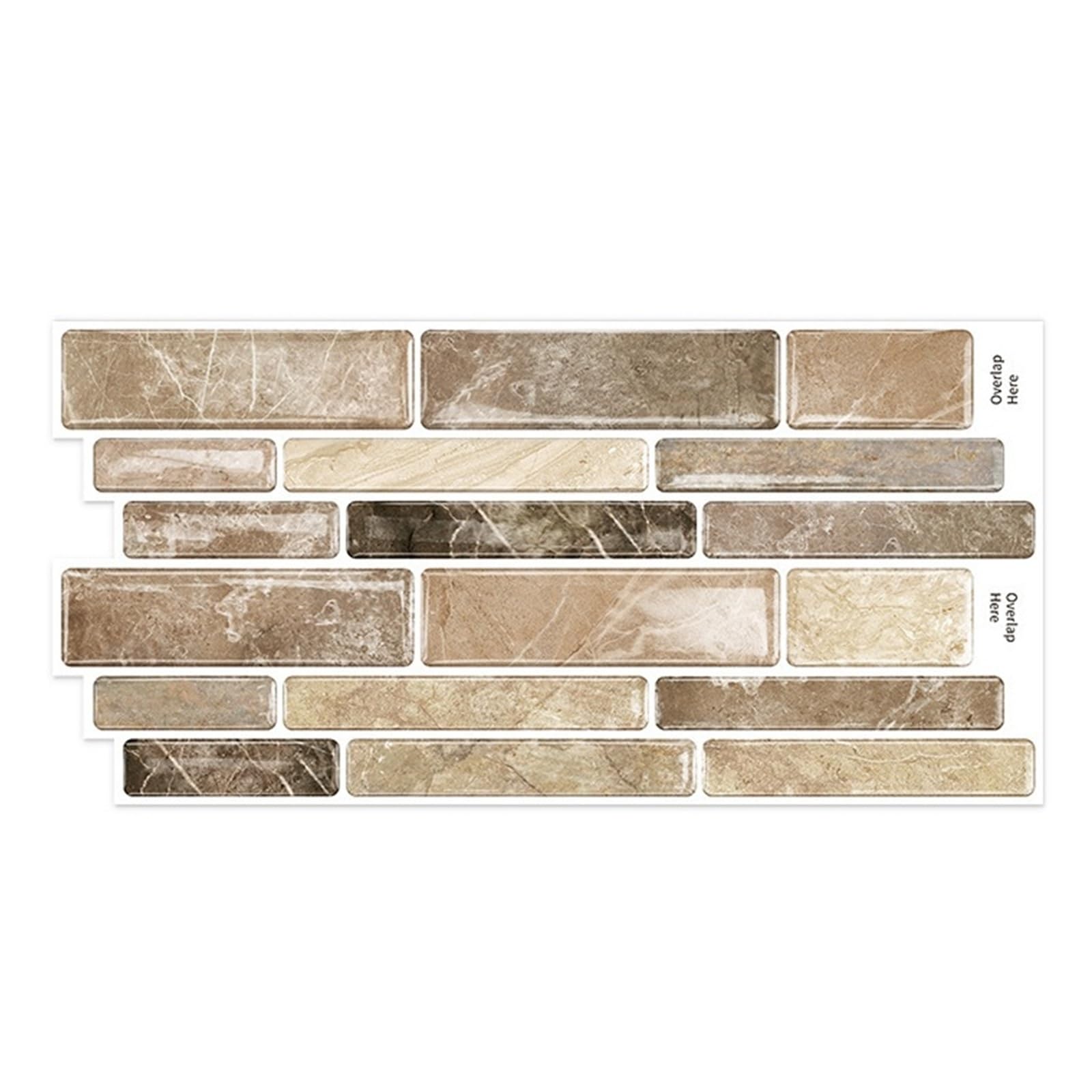 CYWDHFO 3D Glue Wall Stickers Self-Adhesive Waterproof Tile