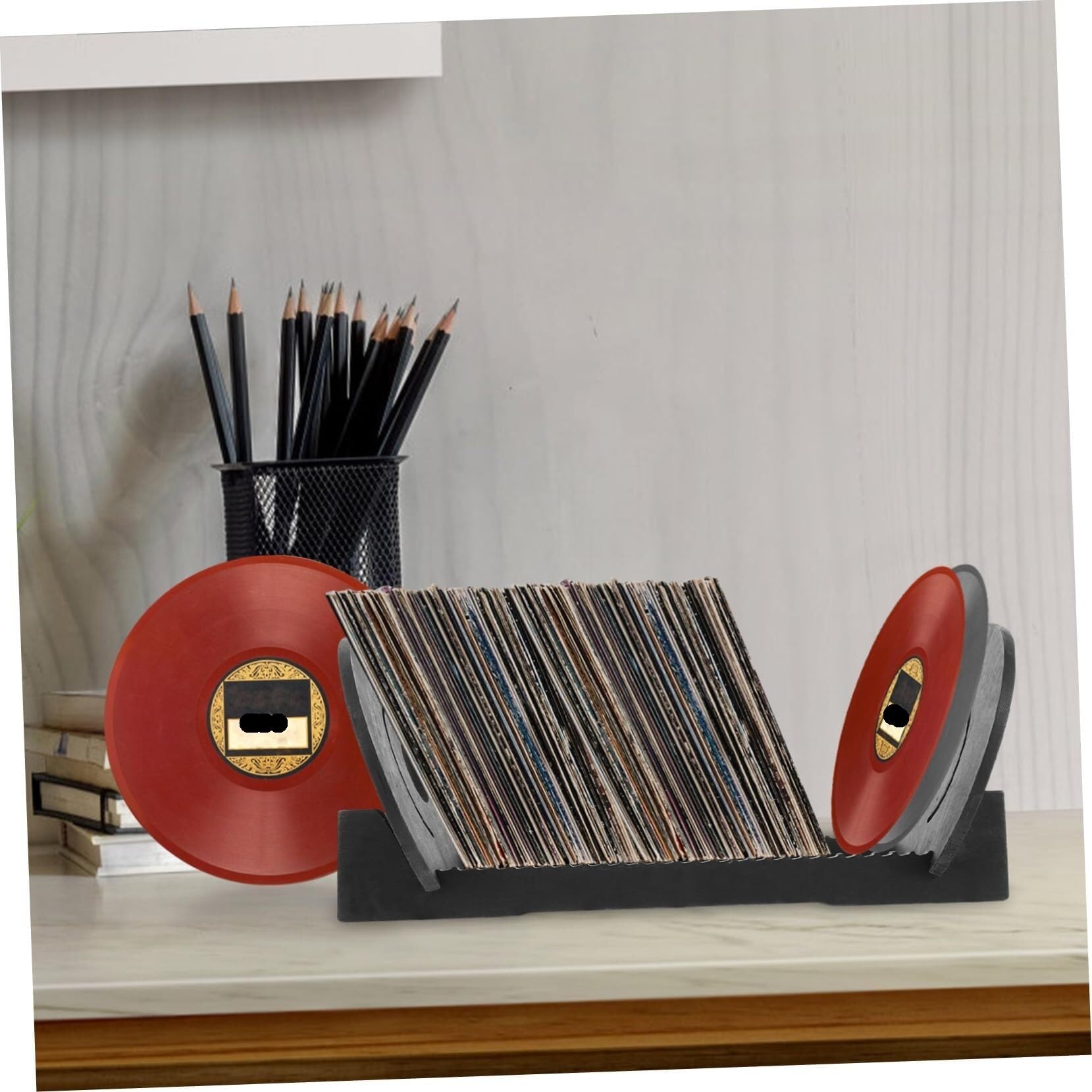 Esposizione E Archivio Porta CD Dischi In Vinile Espositore For Album Organizzatore Da Tavolo Collezione Vinili Sala Musica E Collezionisti