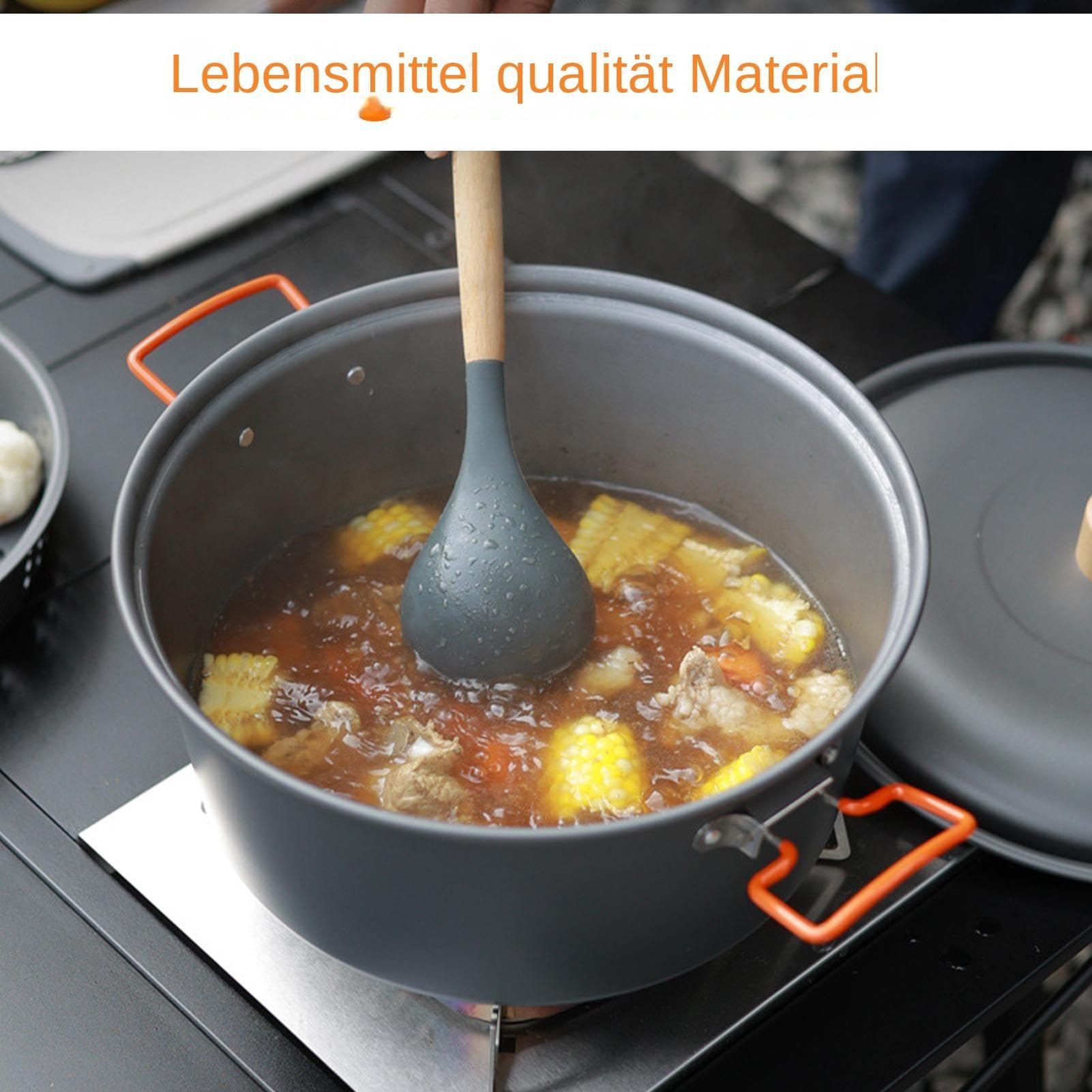 Olla de Camping Menaje De Camping De Gran Capacidad Para Cocinar Al Vapor