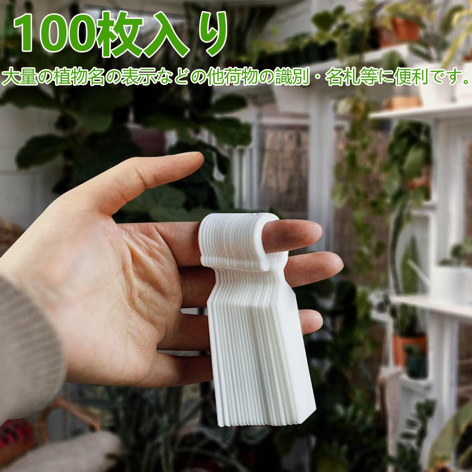 Amazon.co.jp: Ifukens 園芸ラベル プランツタグ100枚入りホワイトミニ