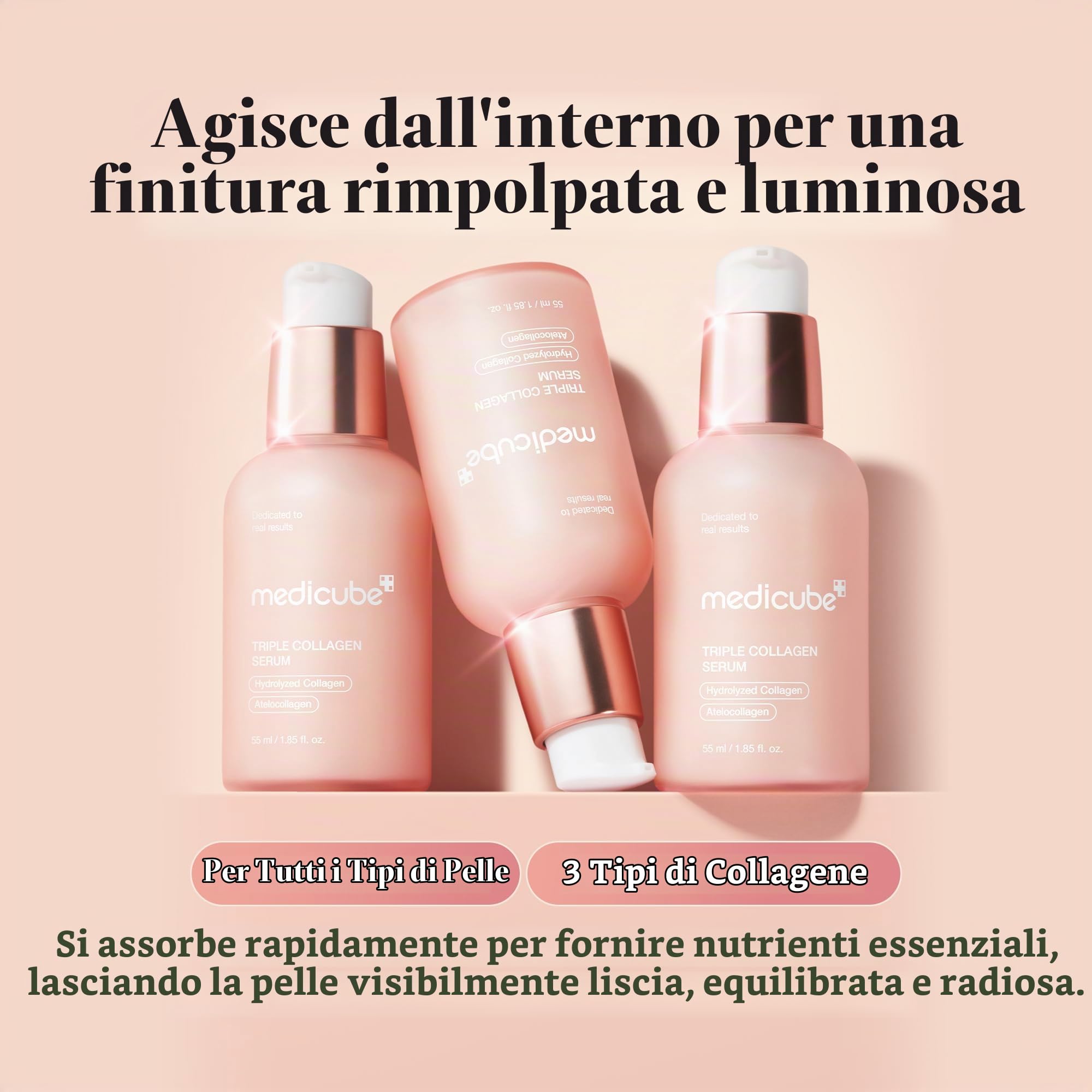 Set medicube Routine Slow Age al Collagene con Crema Contorno Occhi Idratante al PDRN, Crema e Siero al Triplo Collagene per un Effetto Idratante e Rimpolpante, Set Skincare Coreana