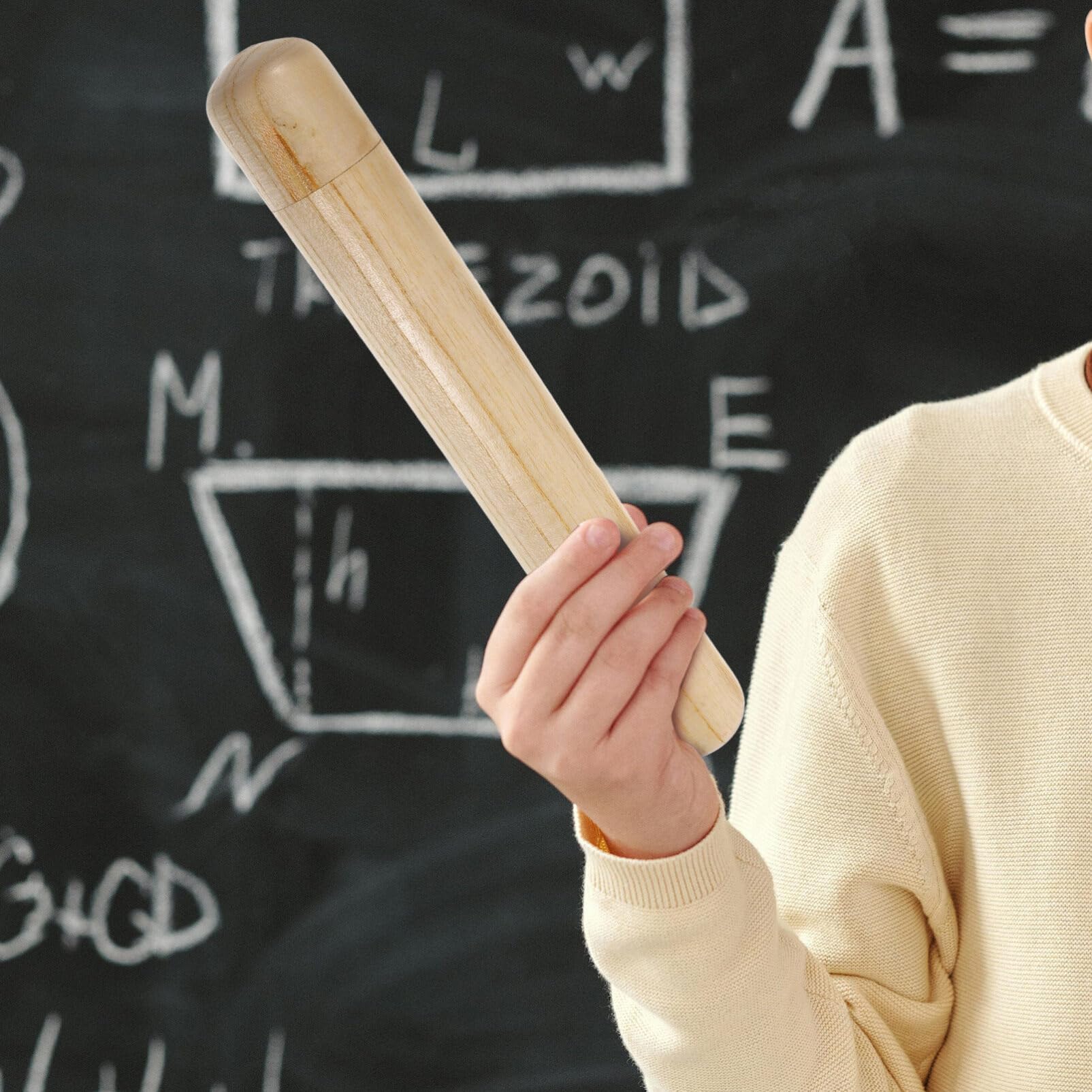 Toyvian Bâton de Pluie le Développement Sensoriel en Bois Beige pour Éducation Musicale Jouet Apaisant des Tout-petits en Milieu Éducatif