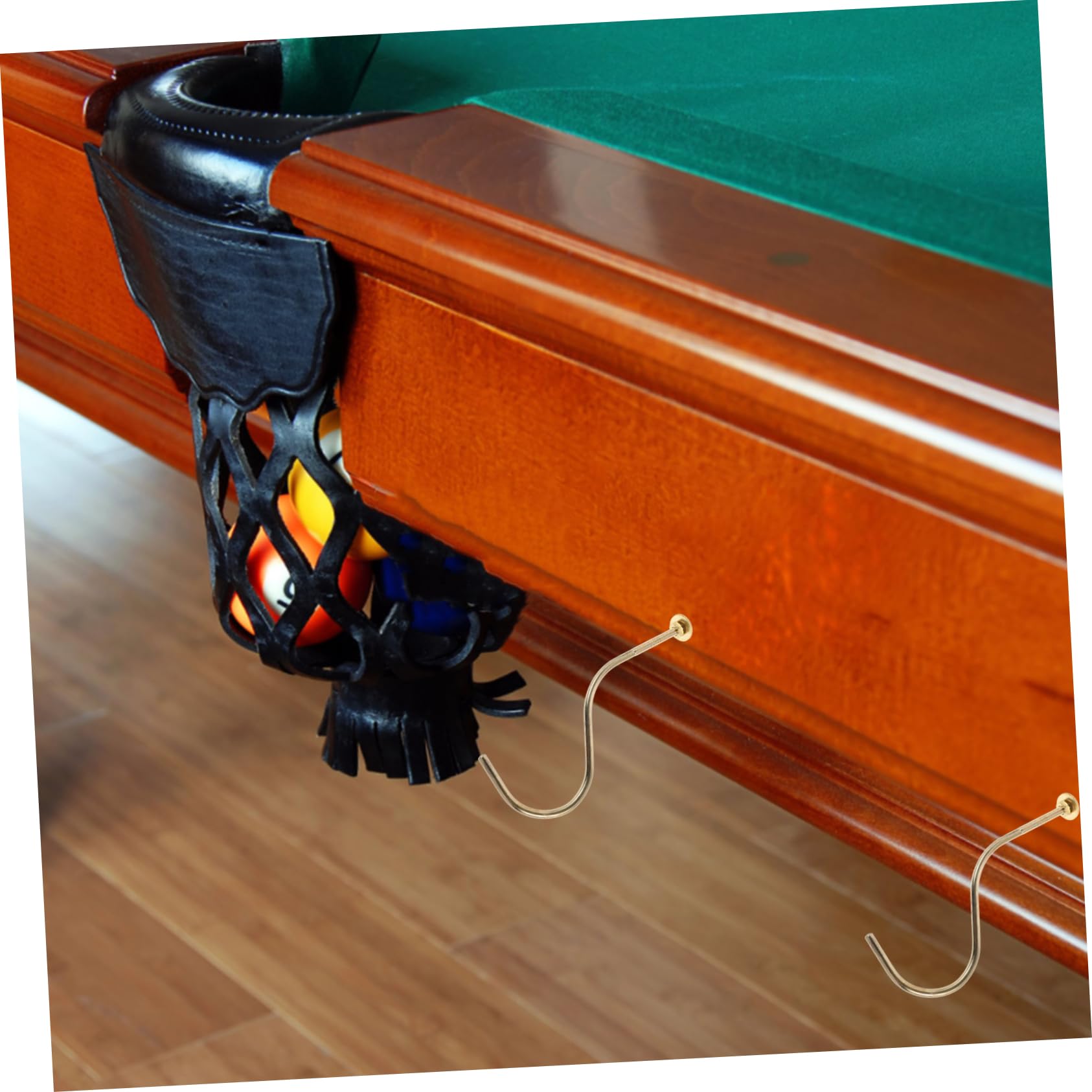 2x Silberne Billard Haken - Queue Aufhängung Für Snookertisch