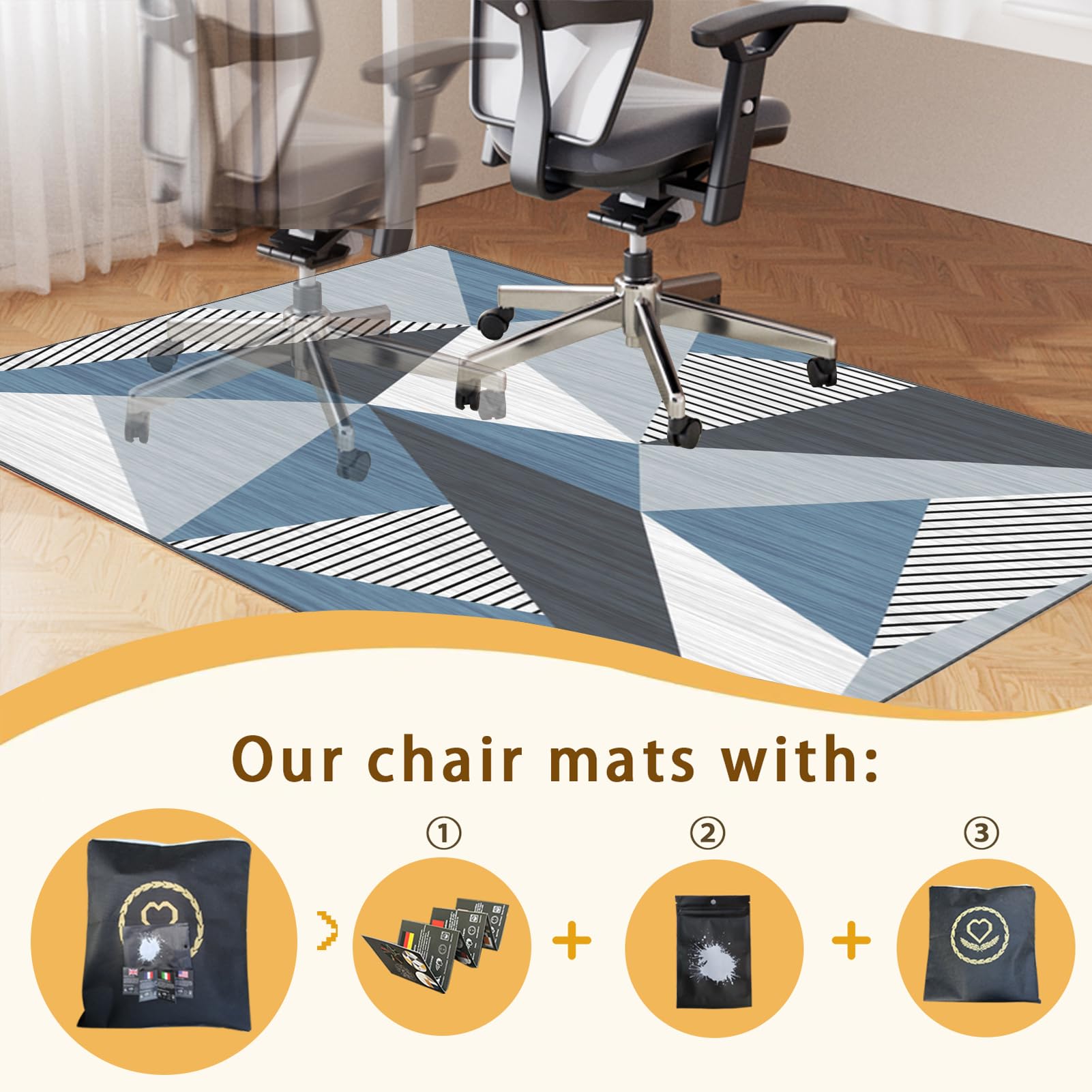 Alfombra Silla Ruedas Gaming Oficina, Alfombra Silla Escritorio, Gaming Protector de Suelo, Oficina Escritorio Gamer Alfombrilla, Alfombras para Sillas, Alfombra Suelo Gaming 80 x 120 cm