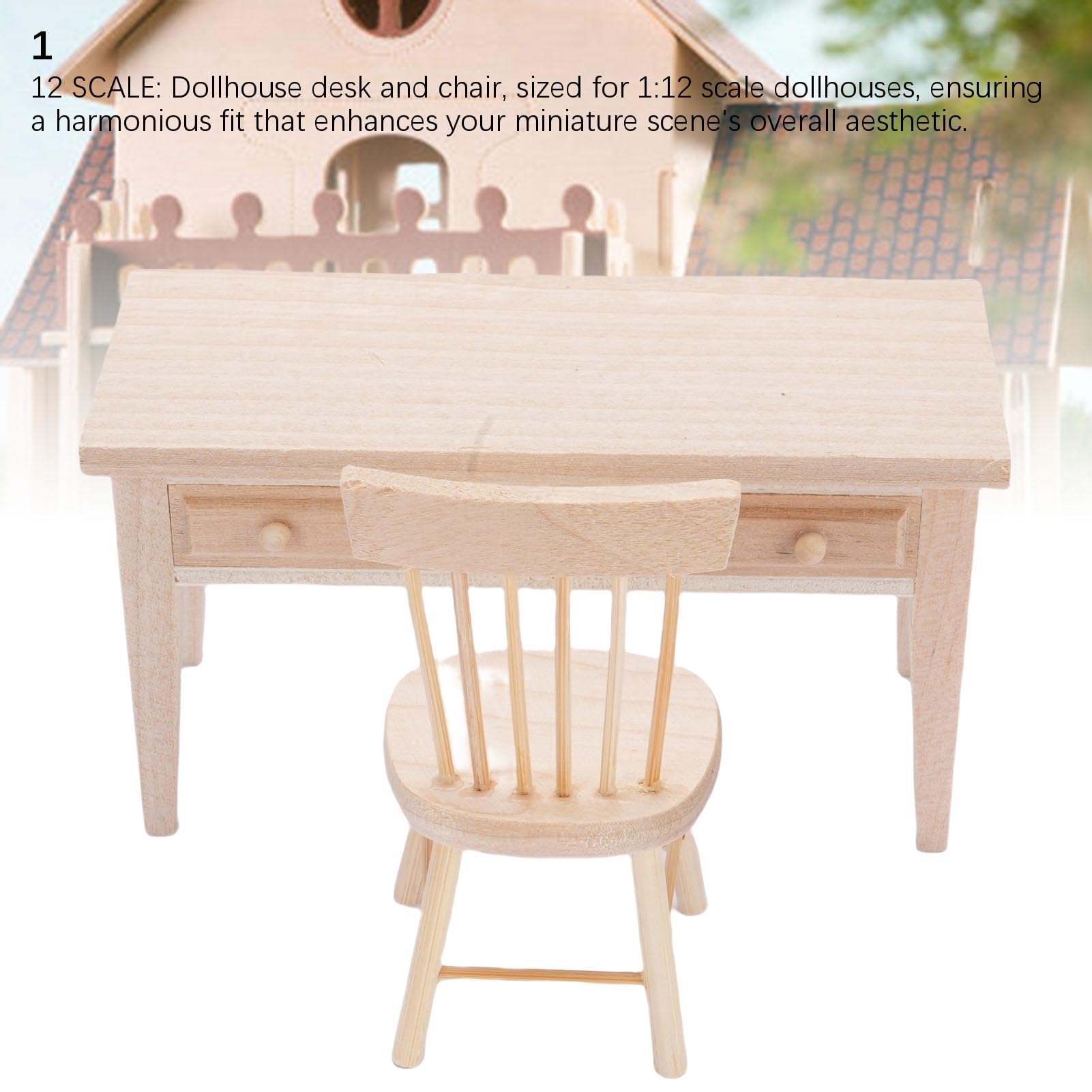 Set Miniature Salle De Classe – Tables, Chaises, Sacs à Dos – Accessoires Pour Maison De Poupée