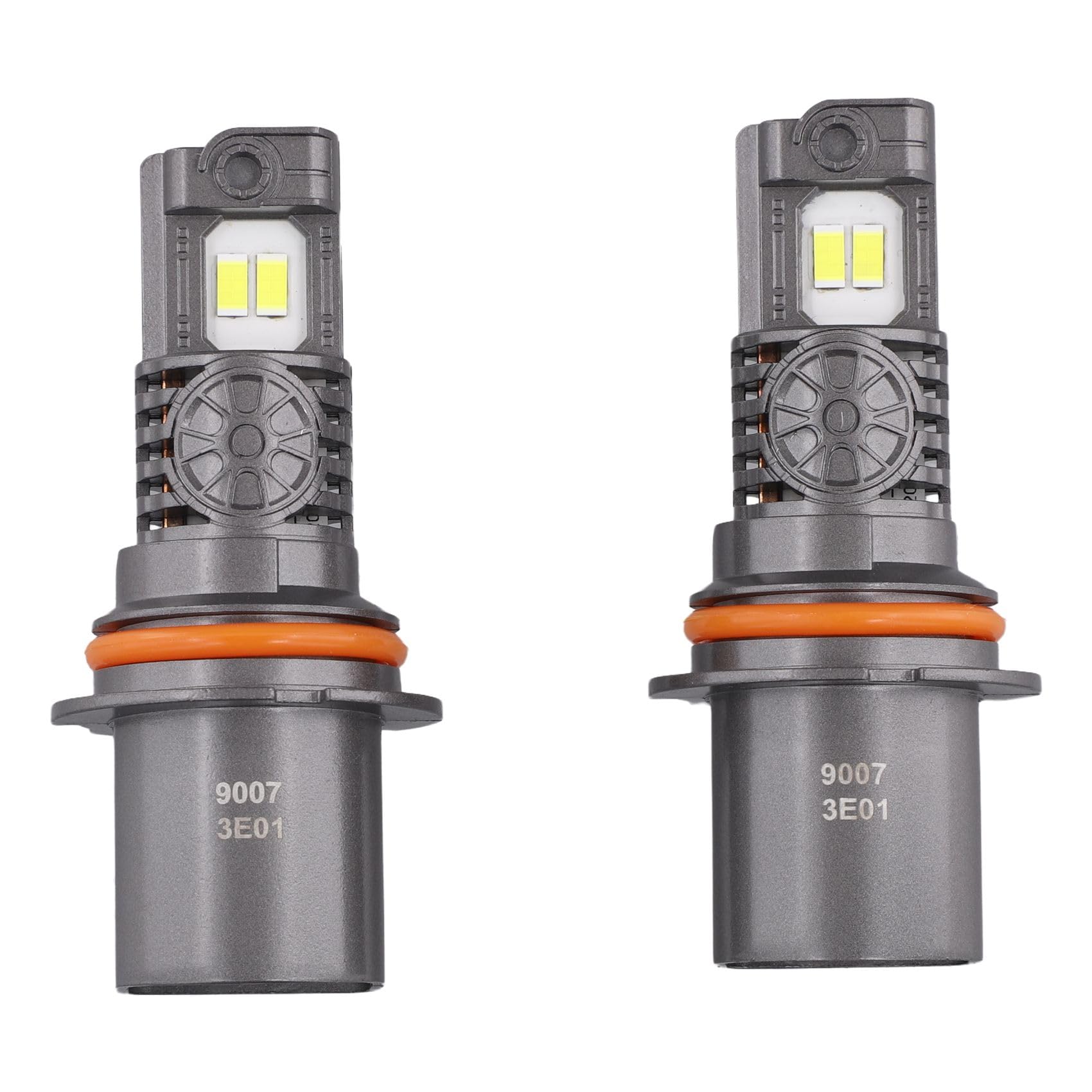 Termitor Latest Upgraded 9007 HB5 Light Bulb high/low beam, 50000LM 1000% Super Bright, 70000+ Hours Service Life, 6500K Cool White, 1:1 Halogen Replacement Light Bulbs, Plug N Play, Pack of 2