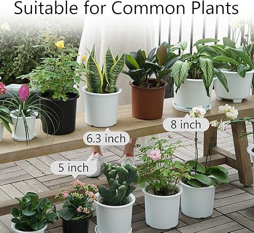 Miniatura 6 de Meshpot 2 macetas de plástico para orquídeas de 63 pulgadas con agujeros macetas decorativas para plantas de flores de interior y exterior hierbas